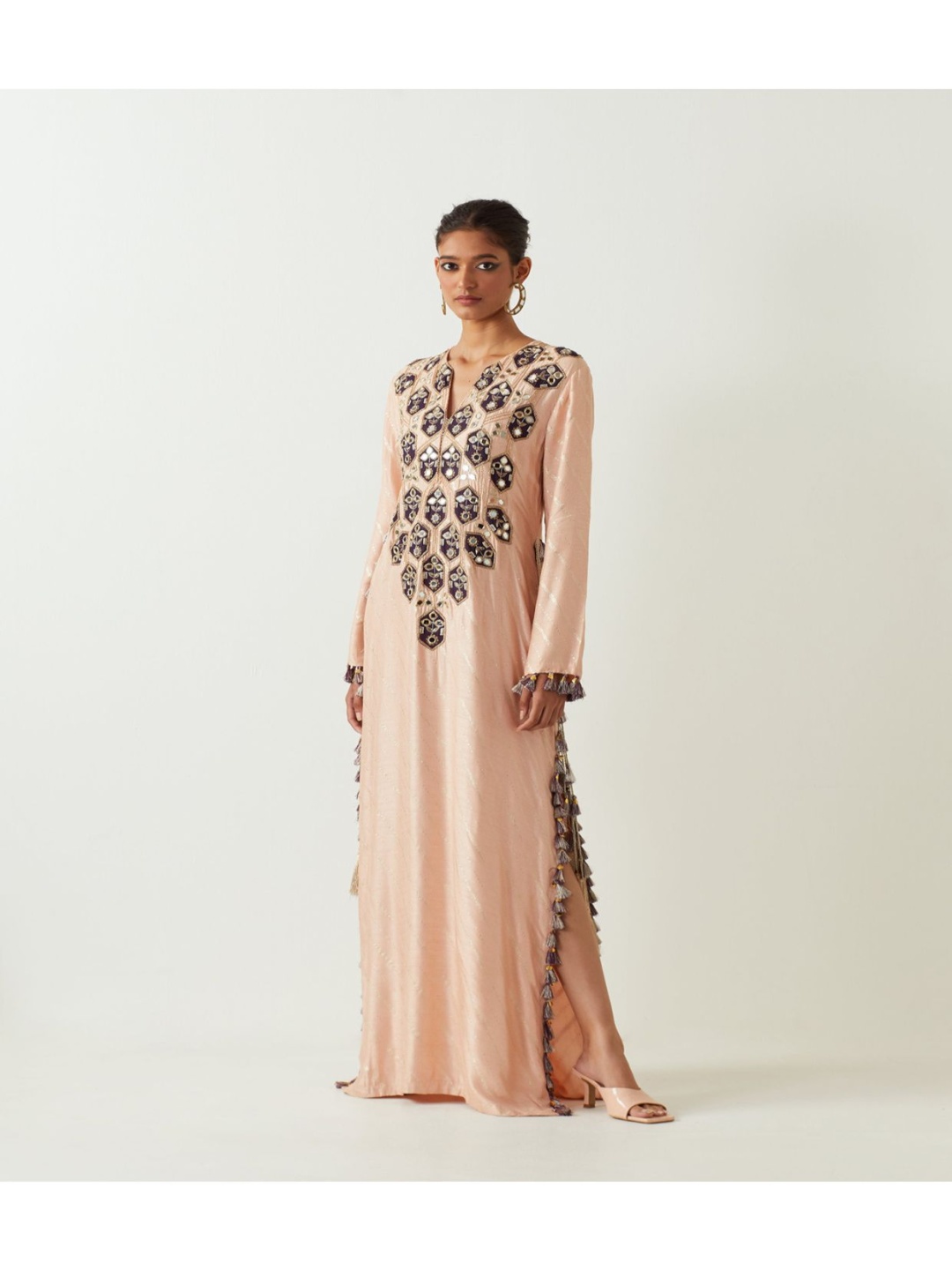 

Payal Singhal Embroidered Maxi Dress, Rose