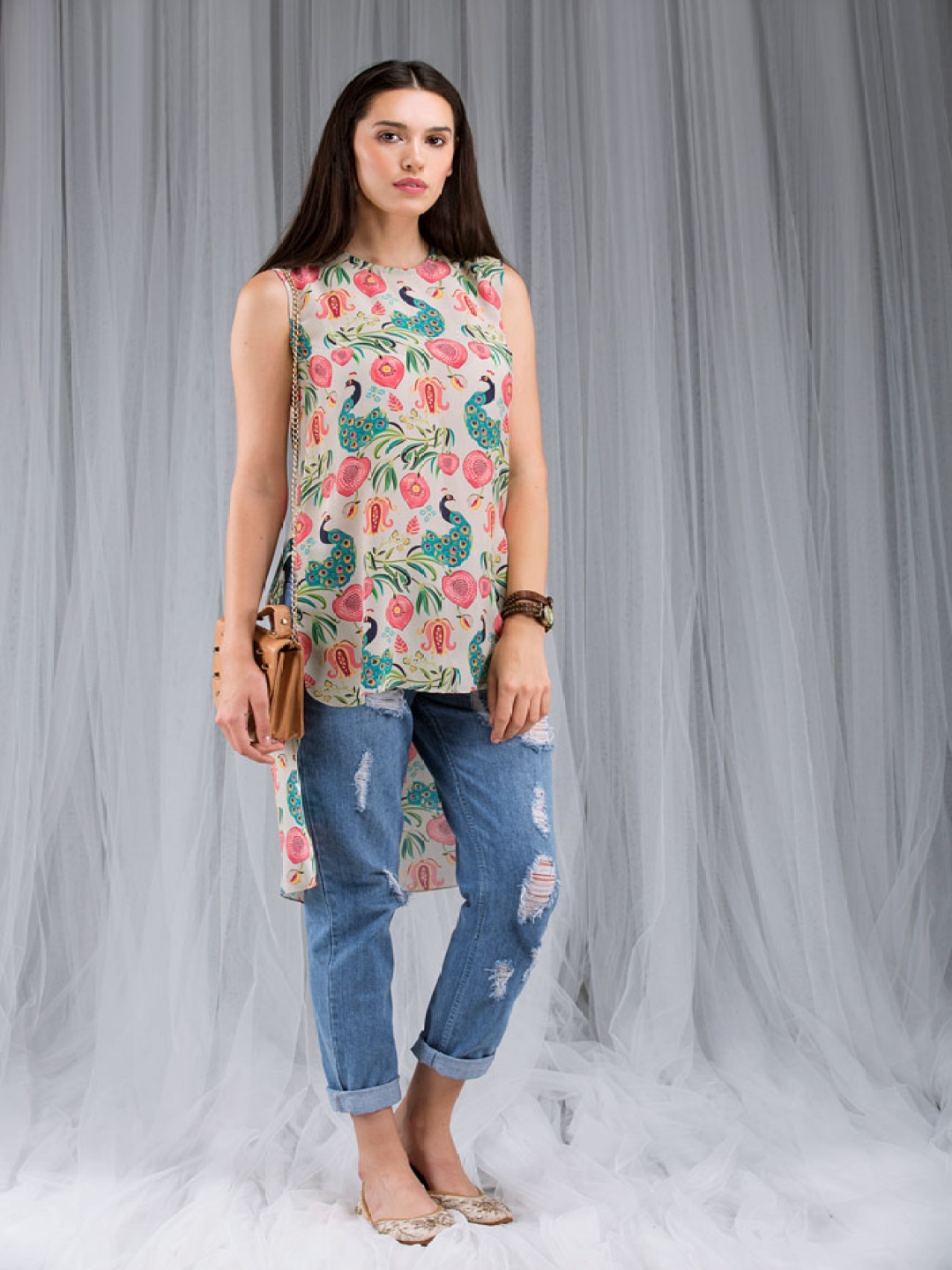 

PS PRET BY PAYAL SINGHAL Printed Tunic, Khaki