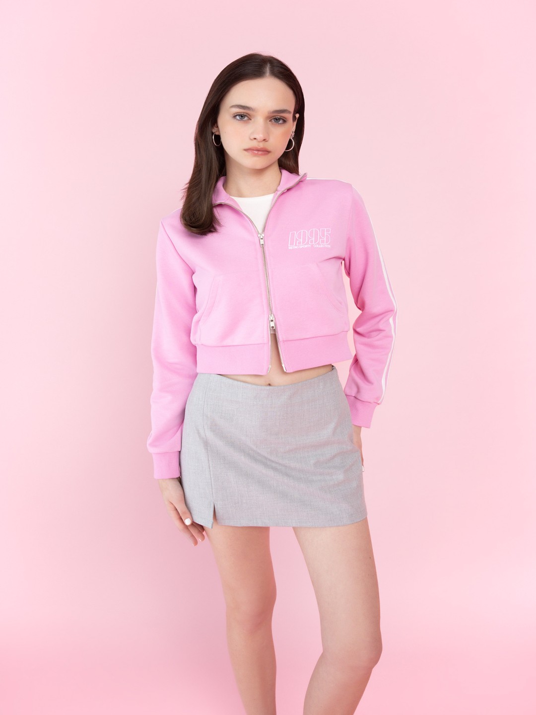 

DeFacto Women Solid Crop Cardigan, Pink