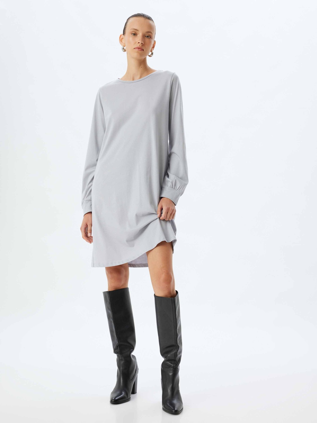 

Koton Women T-shirt Dress, Grey