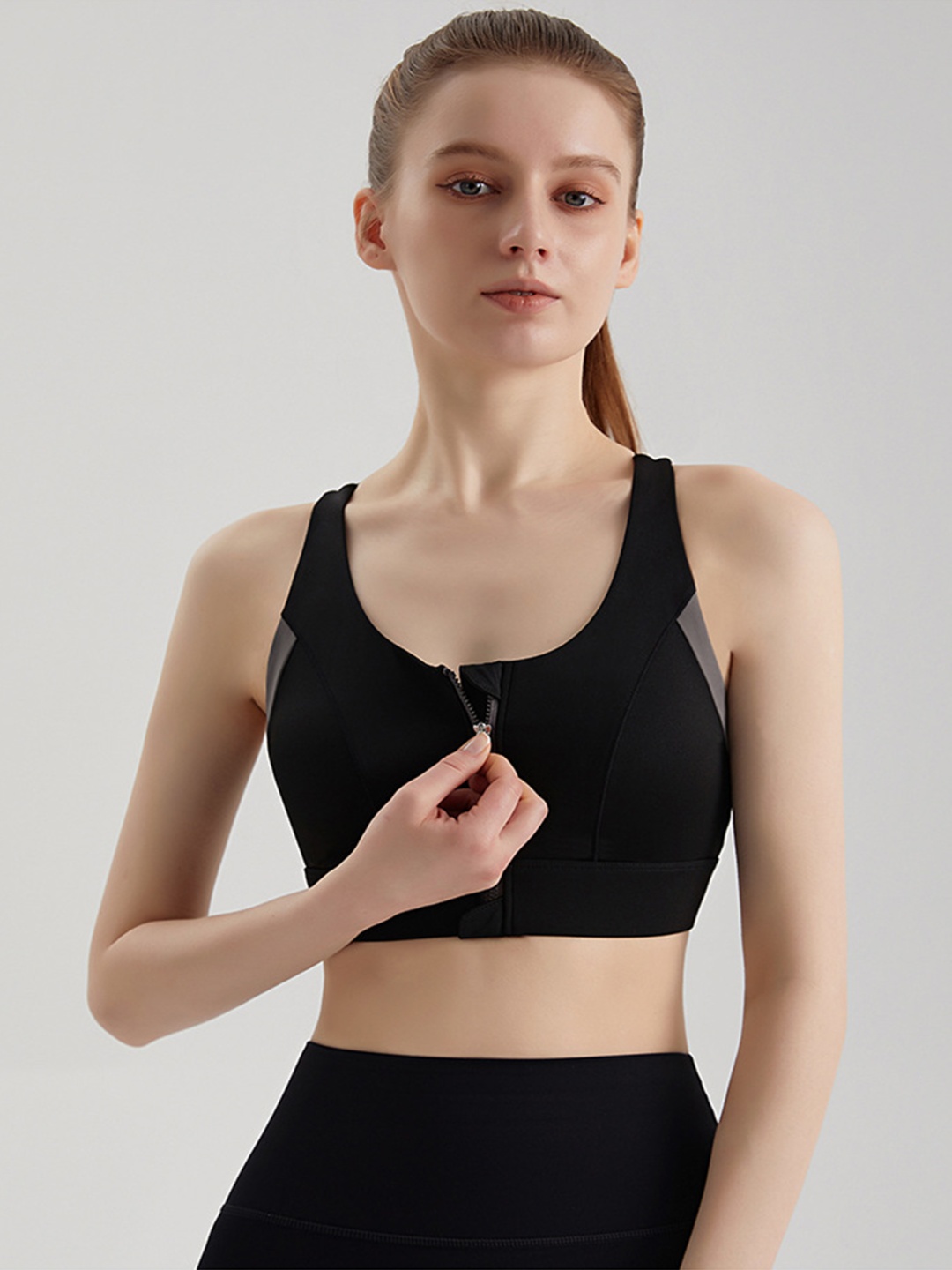 

LULU & SKY Bralette Crop Top, Black