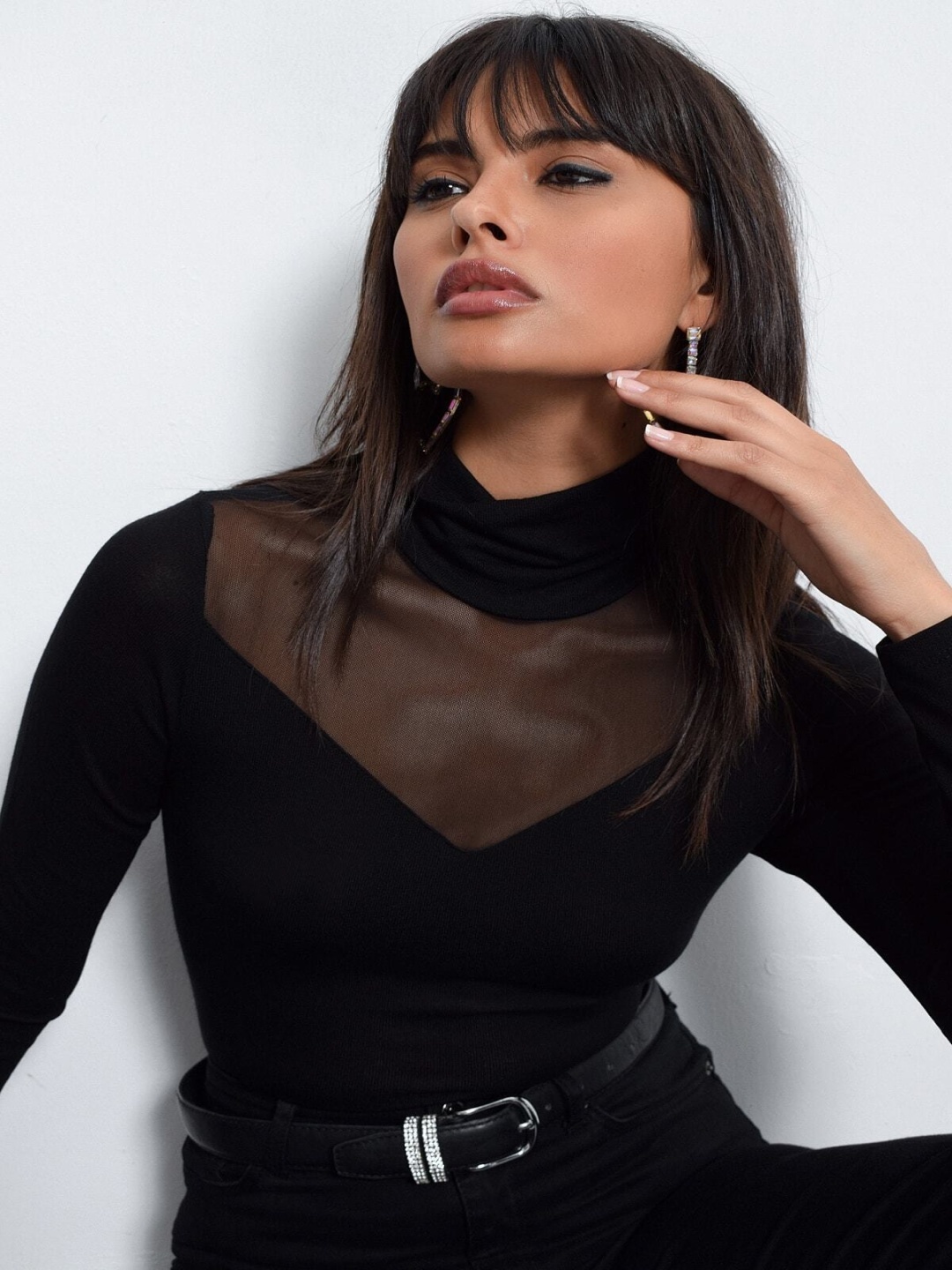 

Cool & Sexy Cowl Neck Top, Na