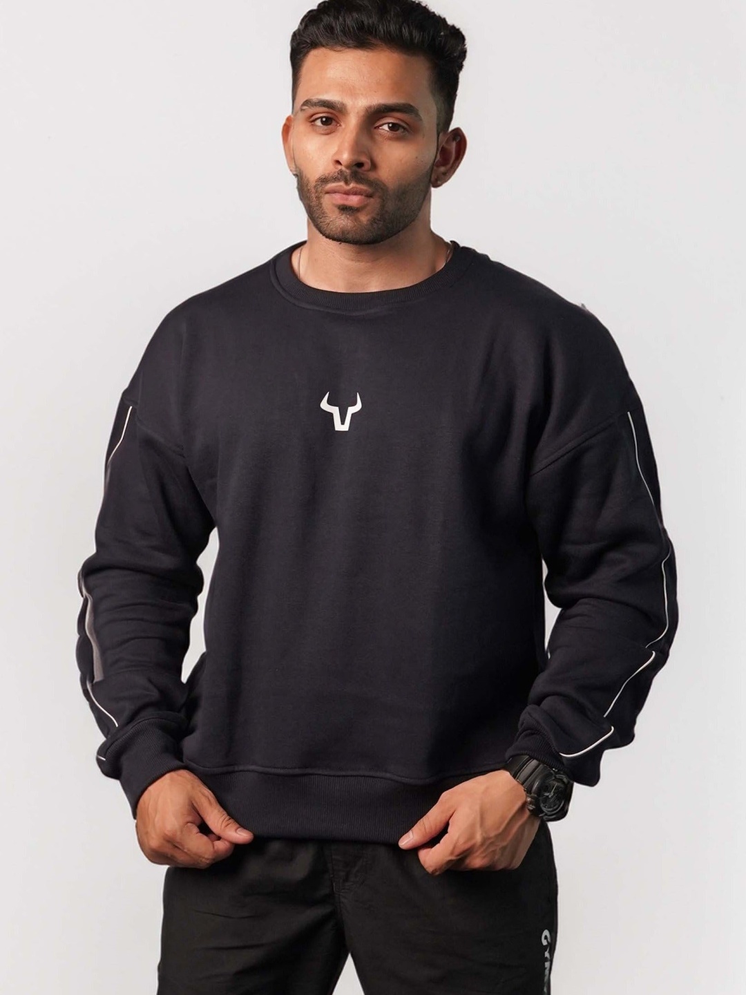 

GYMYAK Unisex Sweatshirt, Navy blue