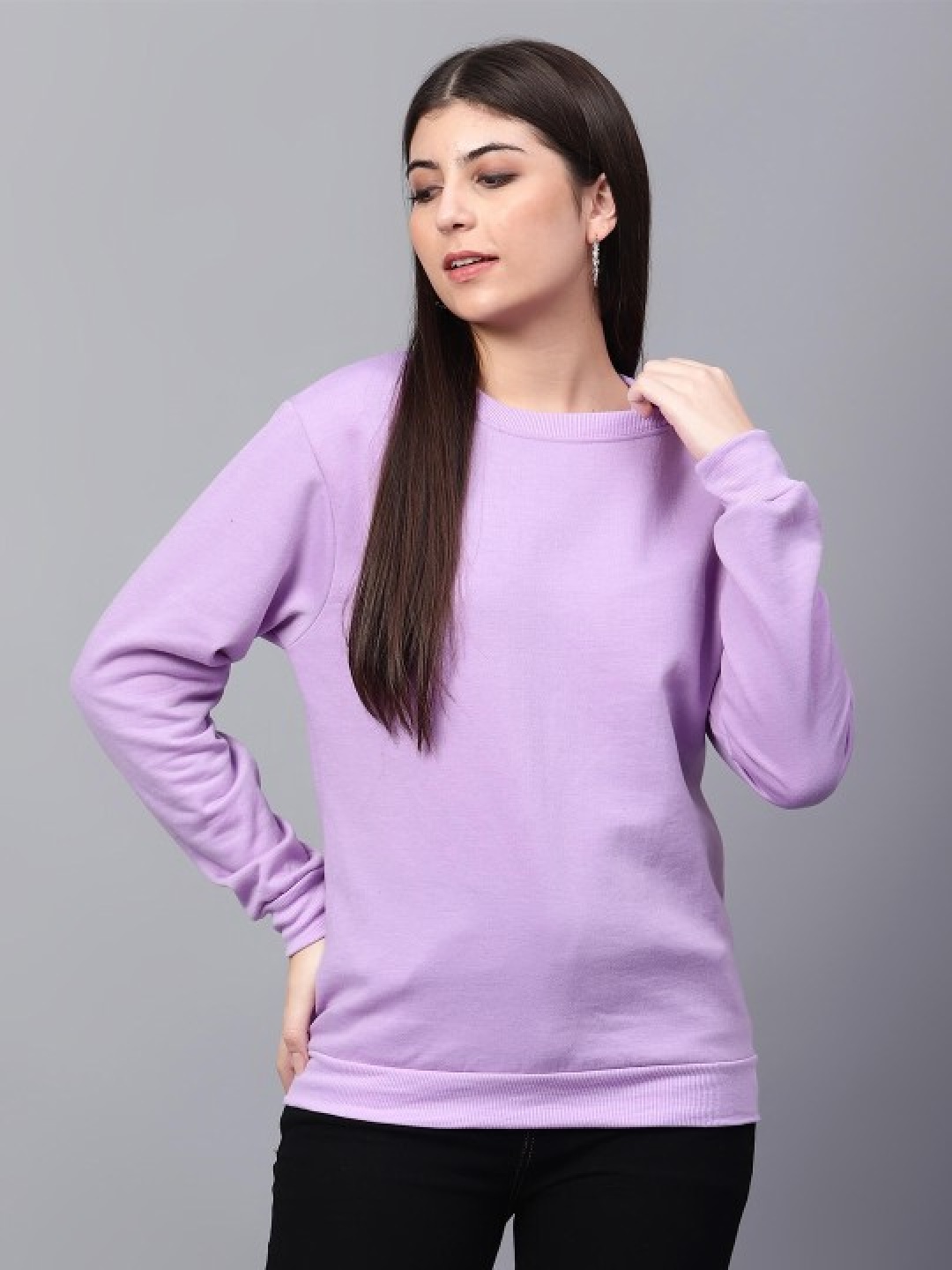 

TABADTOD Women Sweatshirt, Lavender