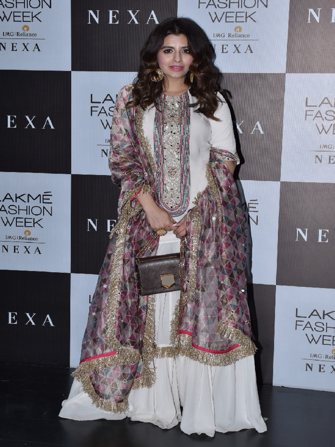 

Payal Singhal Ethnic Motifs Yoke Design Round Neck Kurta with Palazzos & Dupatta, White