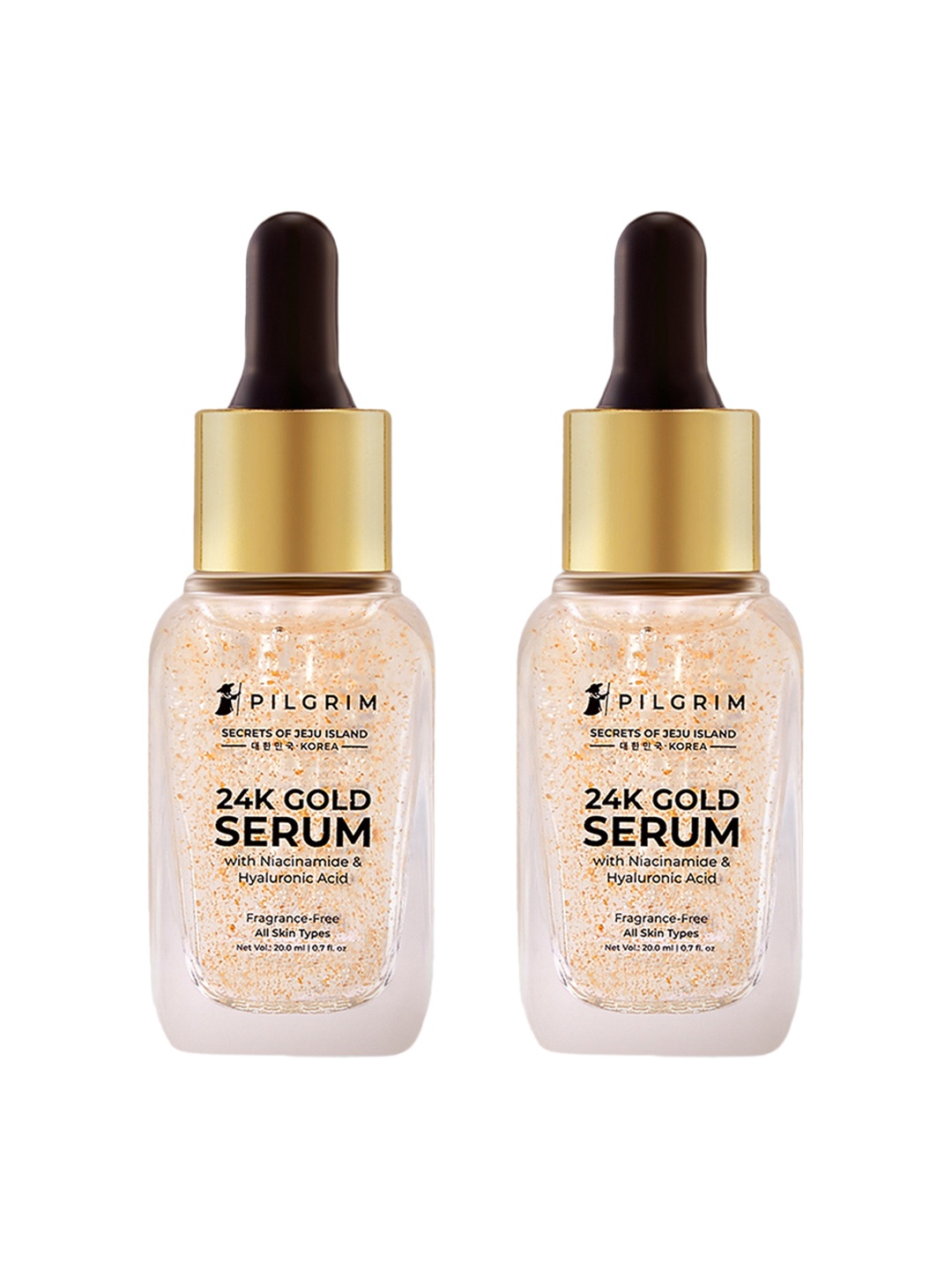 

Pilgrim Set of 2 24K Gold Serum with Niacinamide & Hyaluronic Acid - 20 ml Each