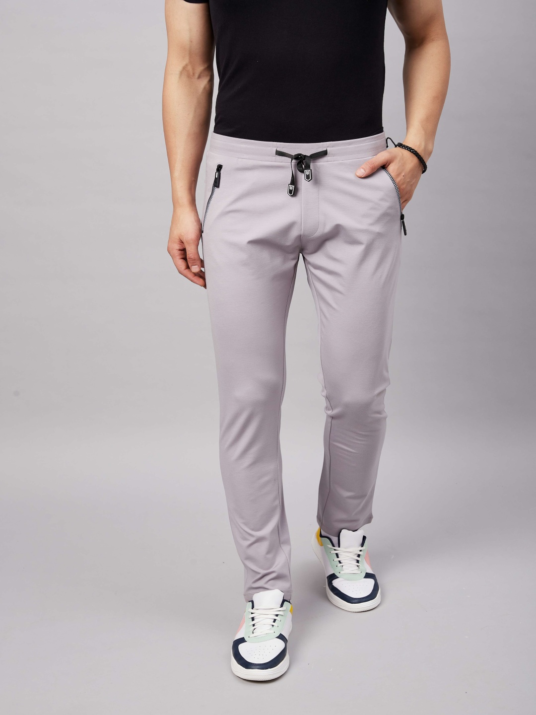

Promount Men Cotton Mid-Rise Track Pant, Grey