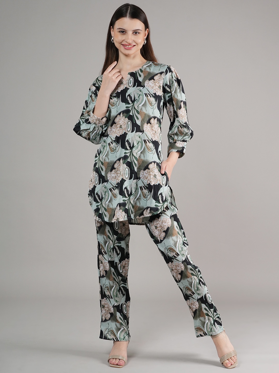 

BAESD Printed Tunic & Trouser, Green