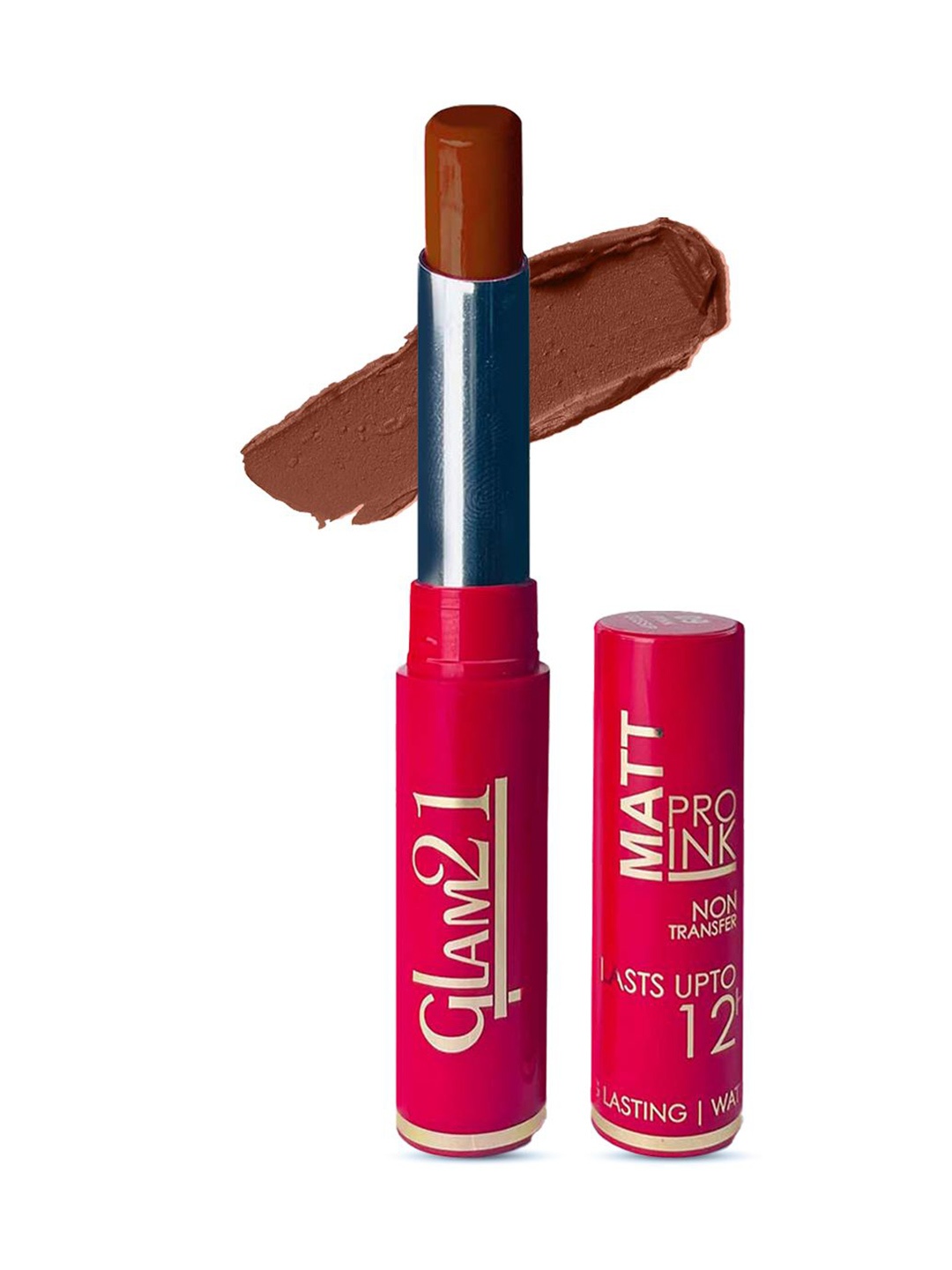 

GLAM21 Matte Pro Ink Non Transfer Lipstick 3g- Choco Truffle 16, Coffee brown