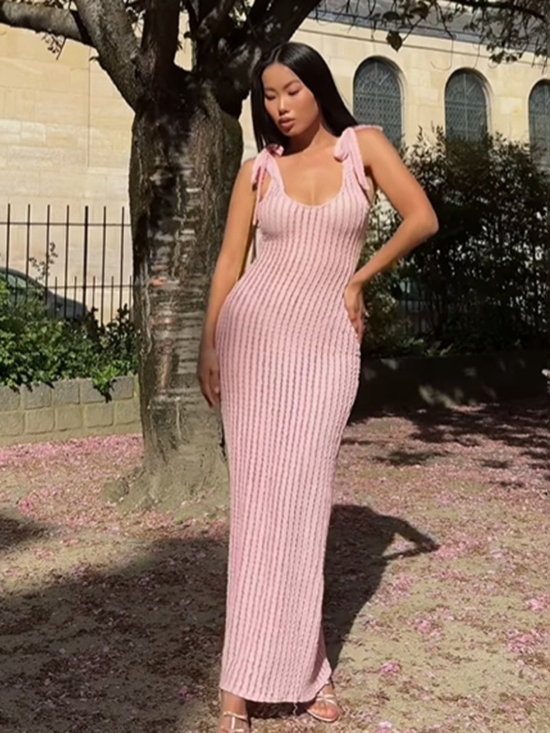 

KPOP Bodycon Maxi Dress, Pink