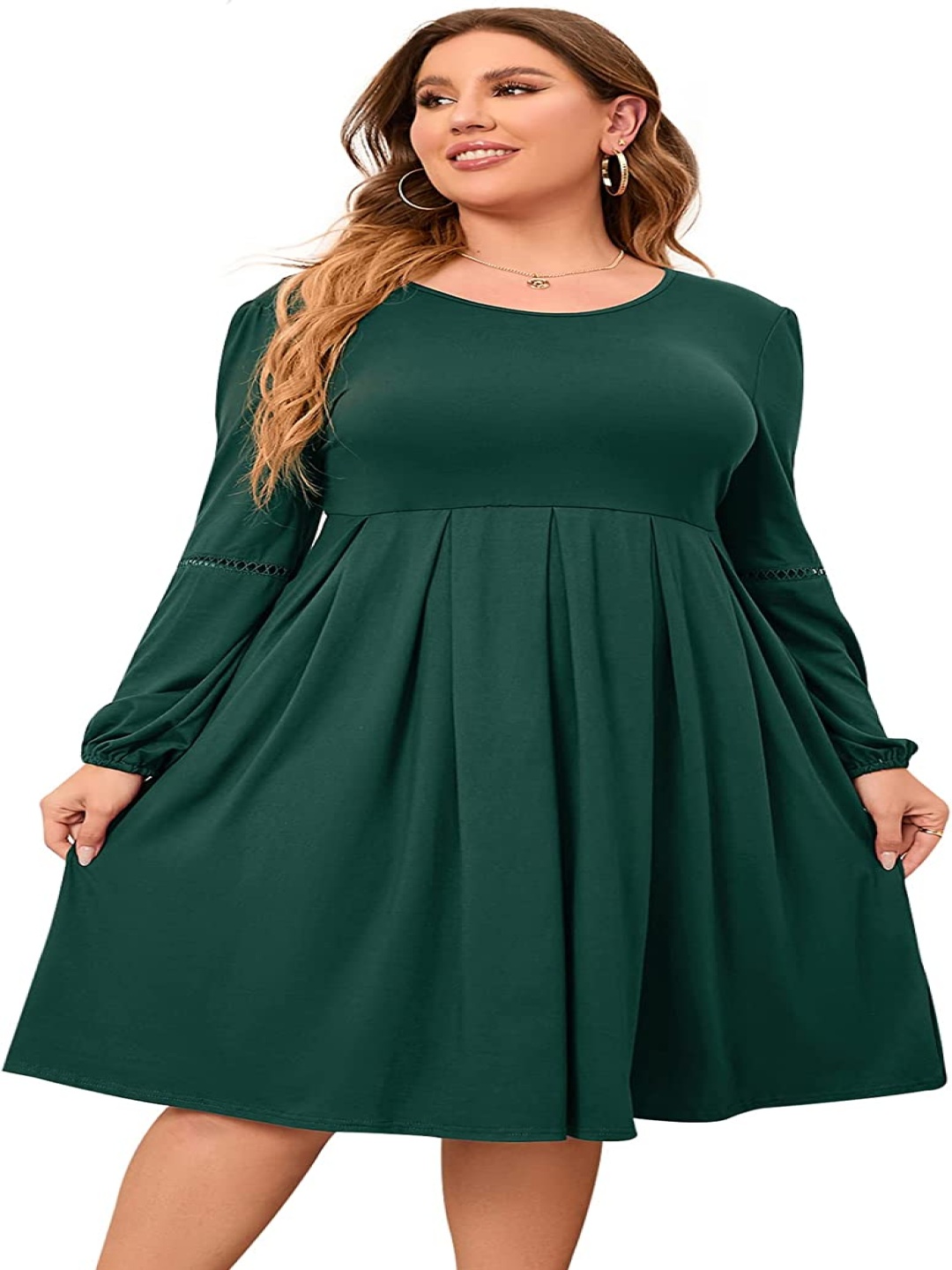 

Samsara Couture Women Fit & Flare Midi Dress, Green