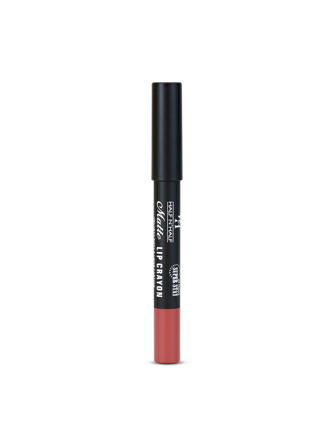 

Half N Half Matte Lip Crayon - Naked Buff, Red