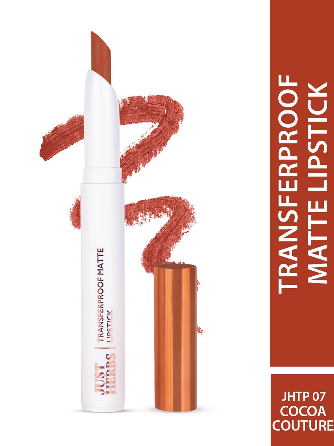 

Just Herbs Transferproof Matte Lipstick 1.7 g - Cocoa Couture 07, Rust