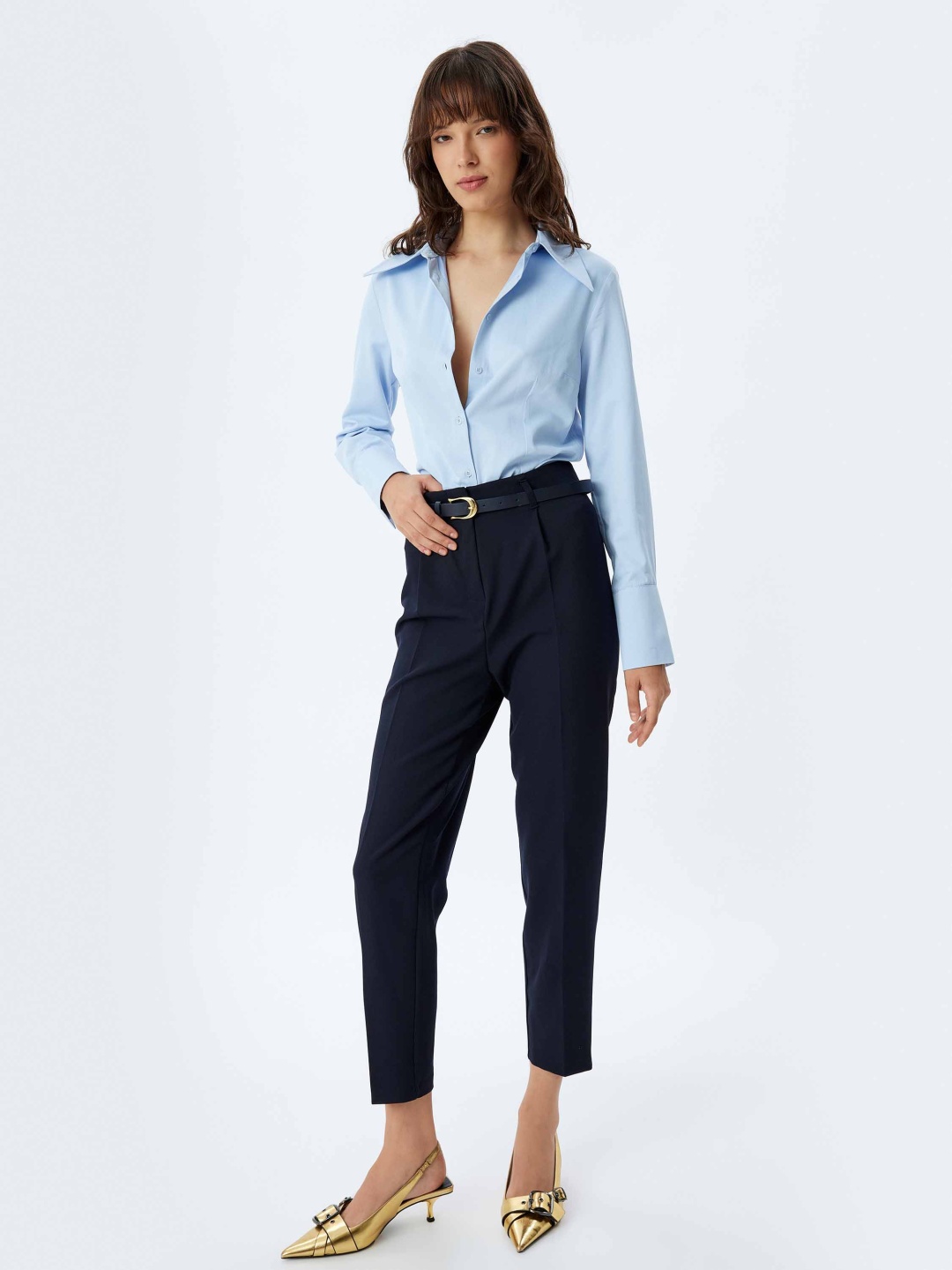 

Koton Women Opaque Casual Shirt, Blue