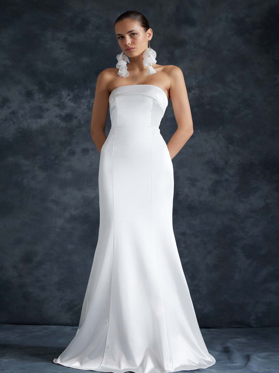 

Trendyol Strapless Maxi Dress, White
