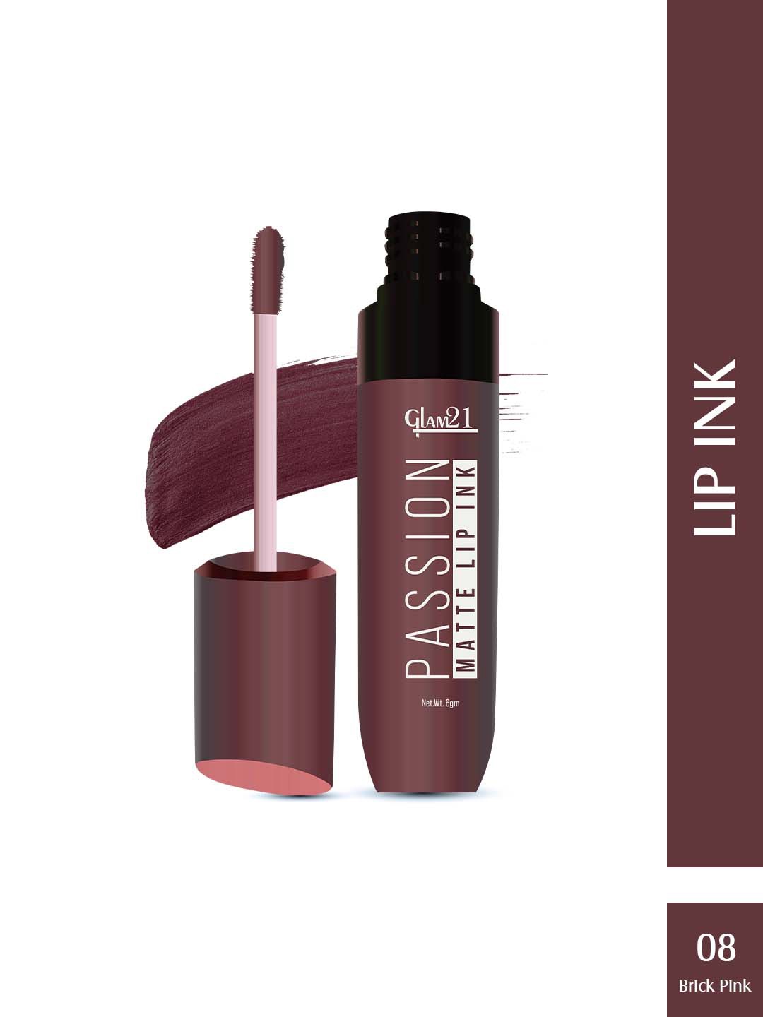 

GLAM21 Passion Matte Long Lasting Lip Ink - 6g - Brick Pink 08