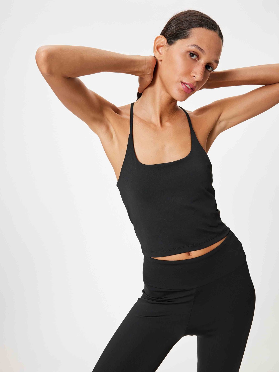 

Koton Solid Halter Neck Top, Black
