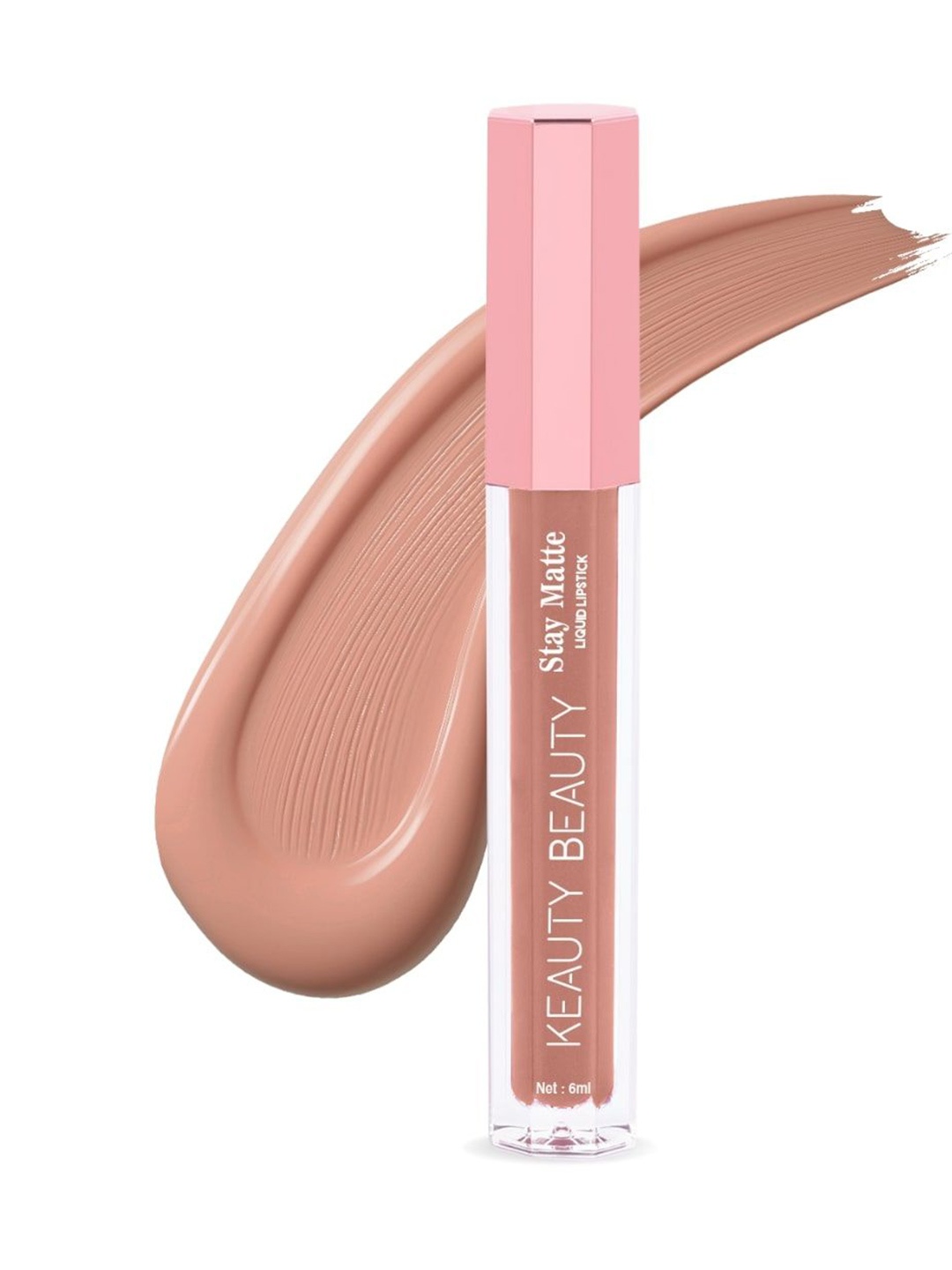 

Keauty Beauty Super Stay Matte Long Lasting Liquid Lipstick-6ml-Hug Me 15, Nude