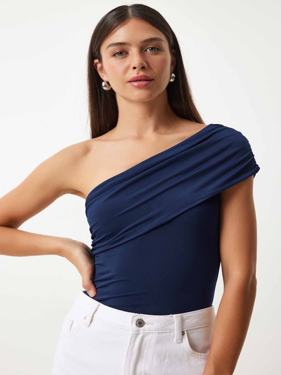 

Happiness istanbul One Shoulder Top, Na