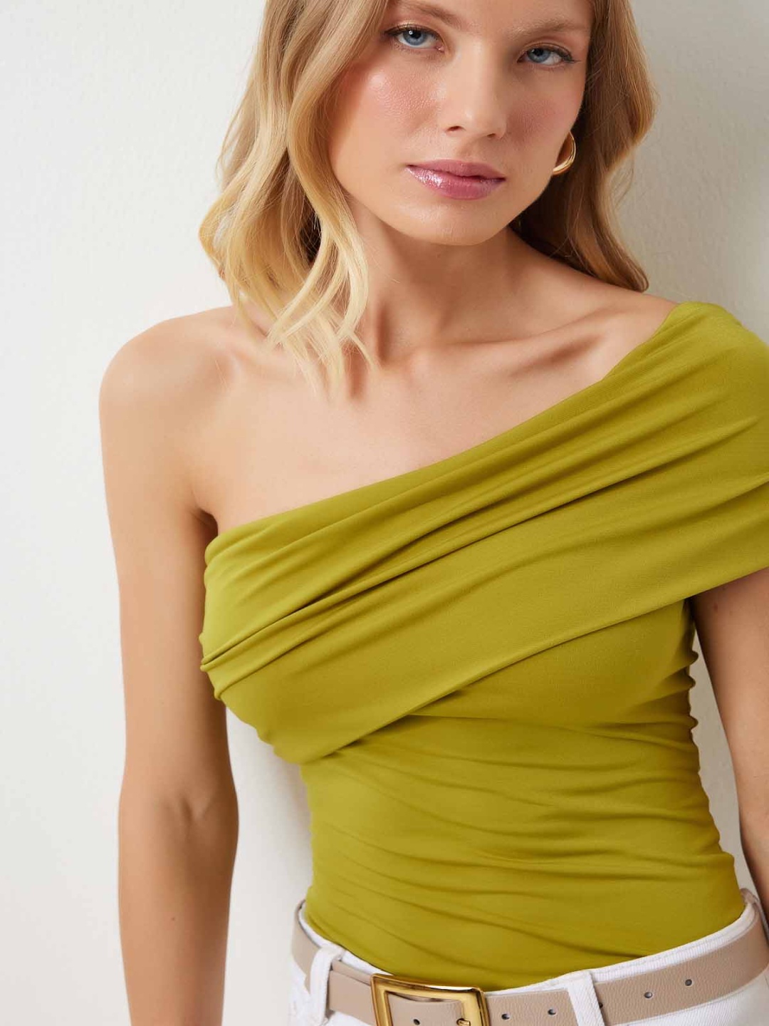 

Happiness istanbul One Shoulder Bardot Top, Na