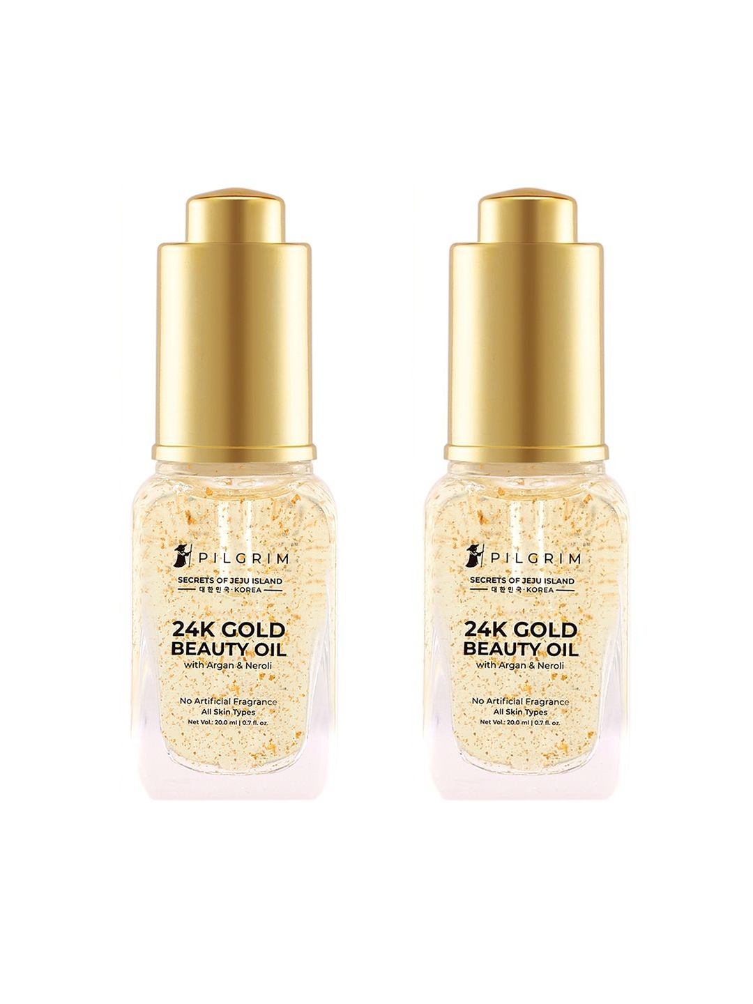 

Pilgrim Set of 2 24K Gold Facial Oil with Argan For Anti Aging & Pigmentation 20ml Each