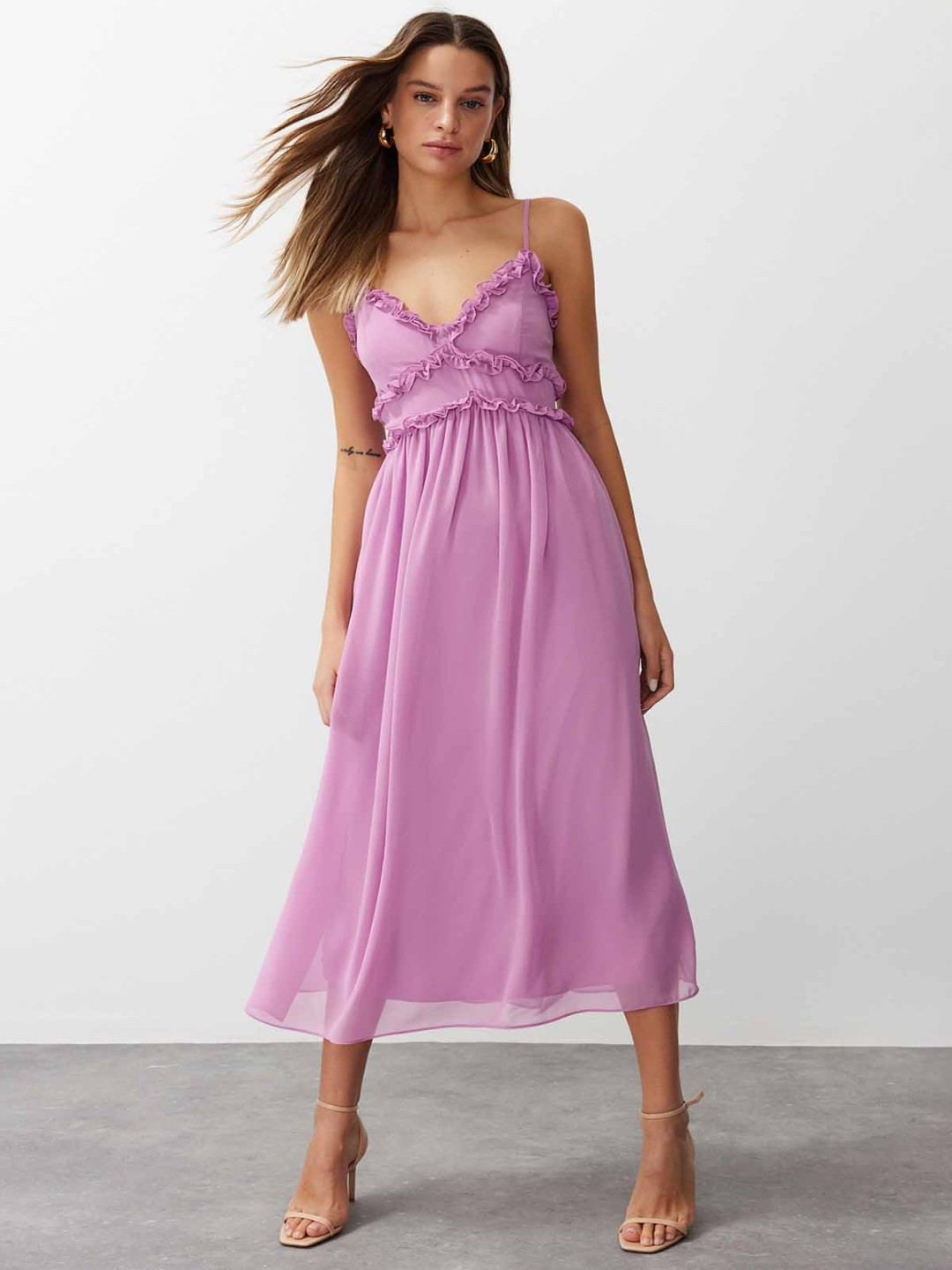 

Trendyol Maxi Dress, Fuchsia