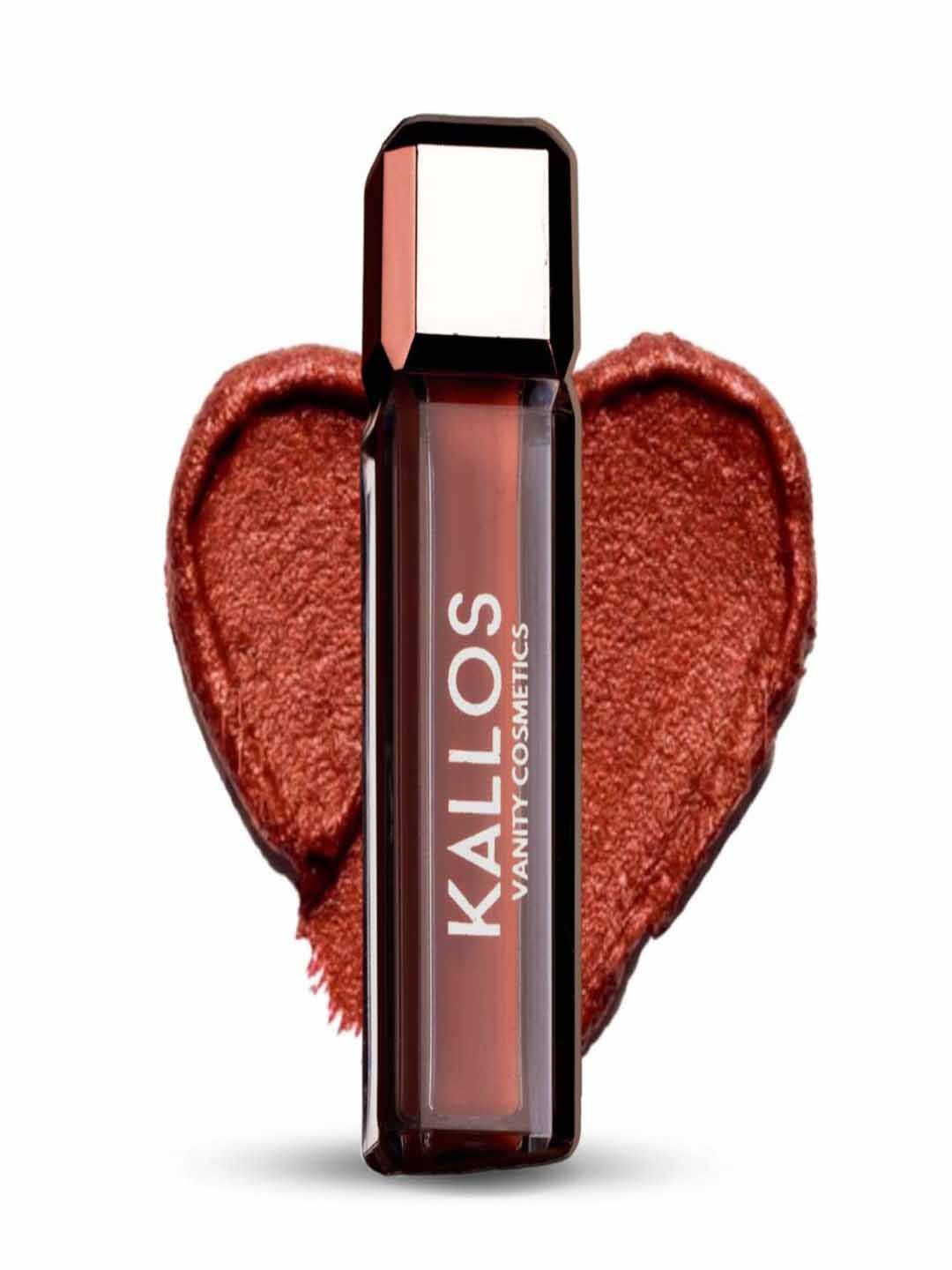 

KALLOS VANITY Lip Plush Long Wear & Non-Drying Liquid Lipstick - 3 ml - Wild Ginger, Brown