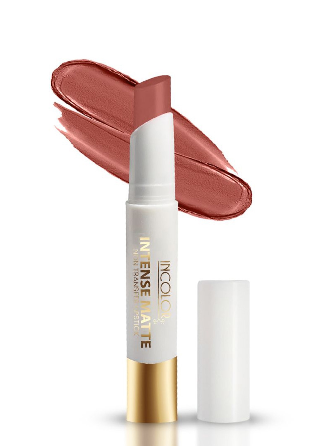 

INCOLOR Intense Matte Non Transfer Long Lasting Lipstick - Cactus Dream 23, Brown