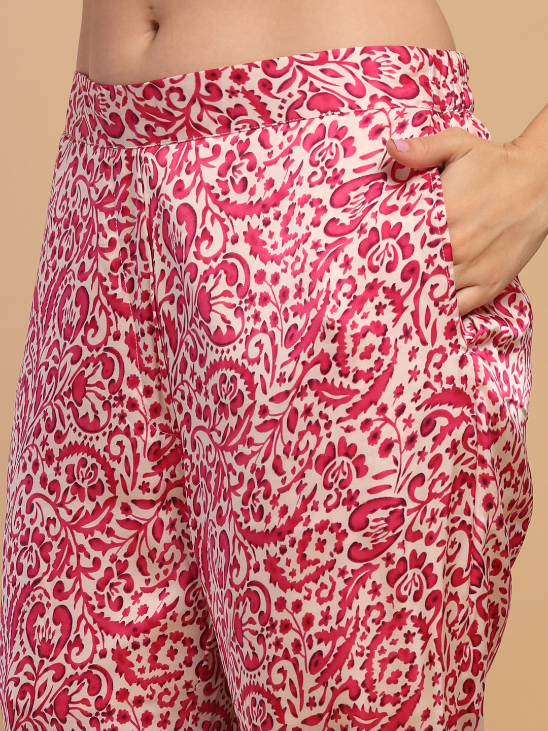 

Gipsy Printed Tunic With Trouser Co-Ords, Fuchsia