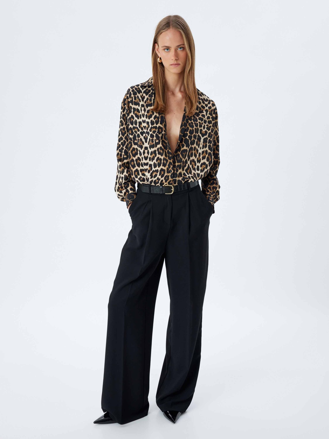 

Koton Women Animal Opaque Printed Casual Shirt, Beige