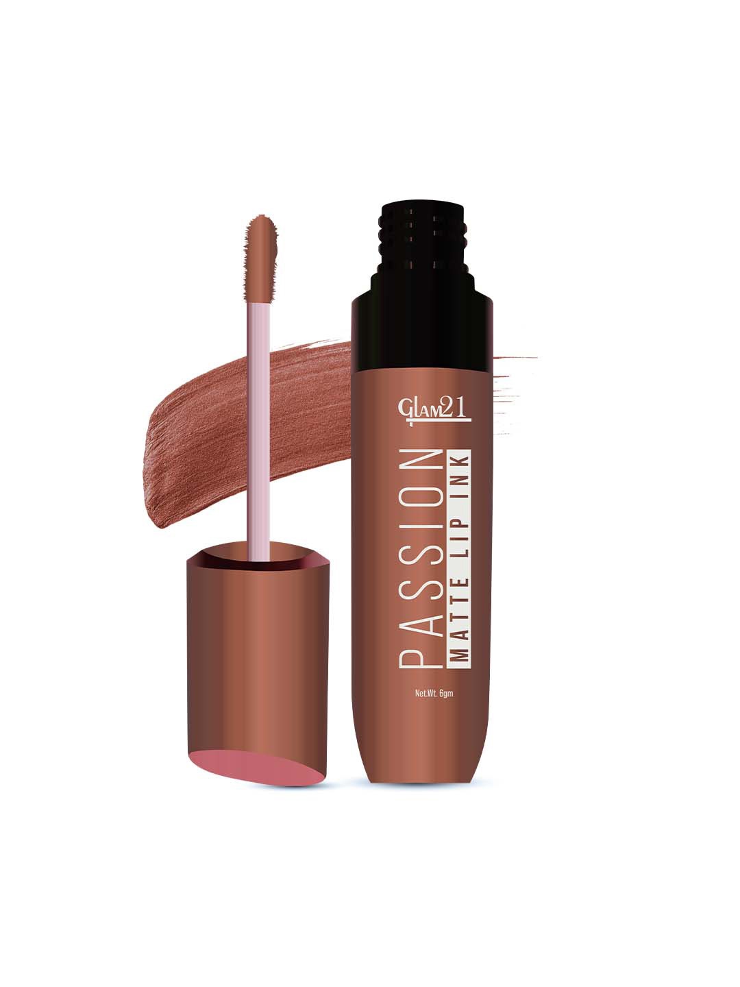 

GLAM21 Passion Matte Long Lasting Lip Ink - 6g - Salty Caramel 15, Brown