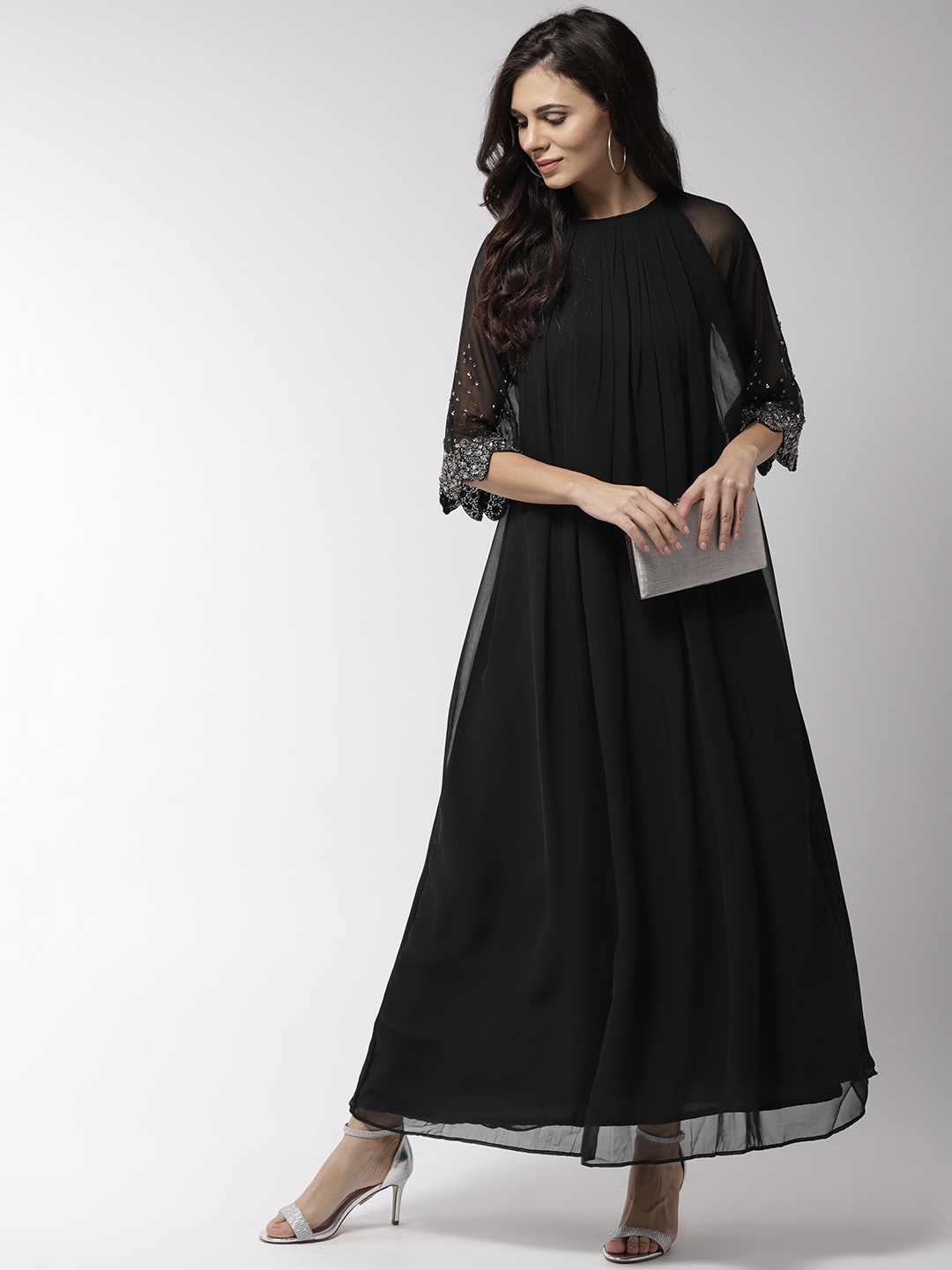 

MISH Georgette Maxi Dress, Black