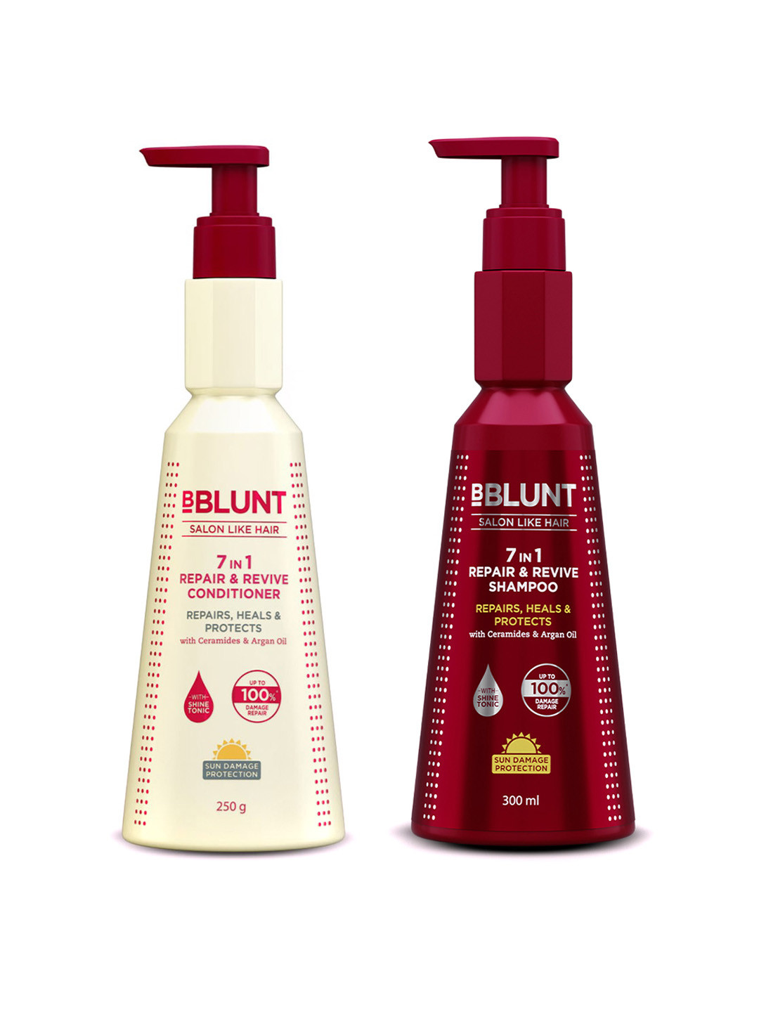 

BBLUNT Set of 7 in 1 Repair & Revive Shampoo & Conditioner, White