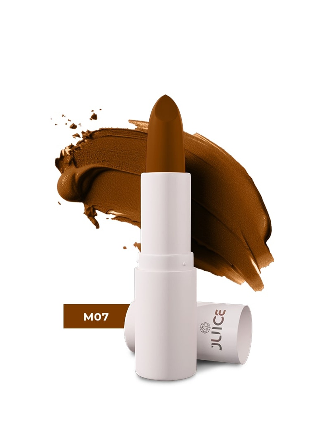 

JUICE Kiss Sensation Lipstick With Bio Retinol For UV Protection - 4g - Merlot M07, Brown