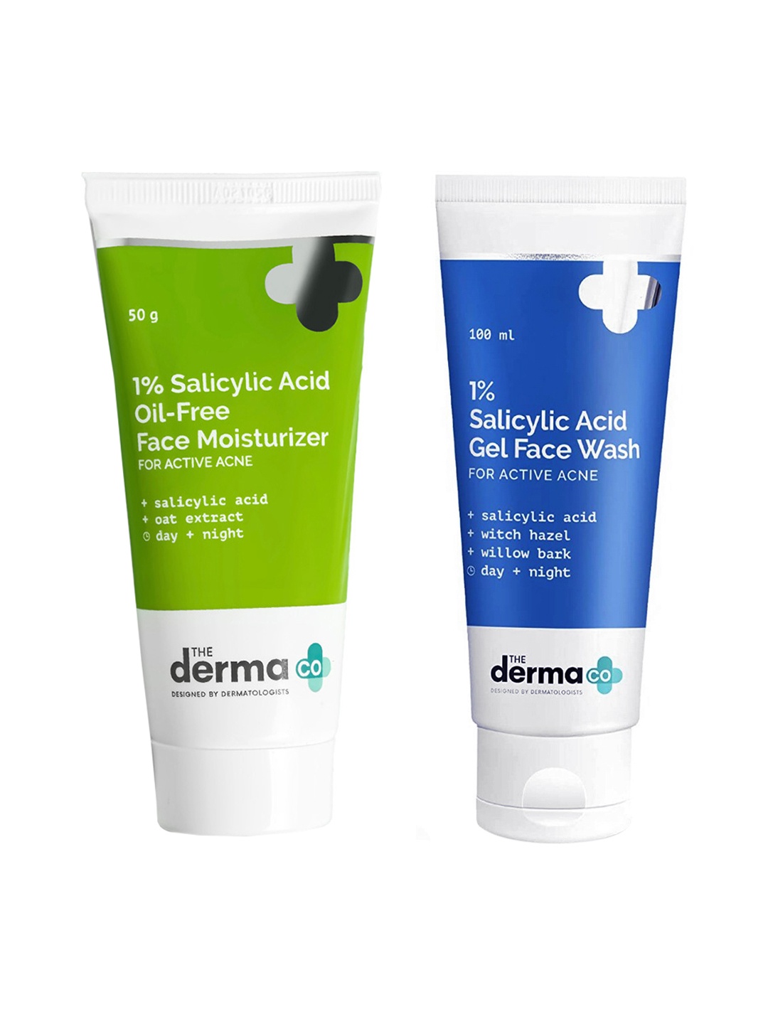 

The Derma co. Set of 1% Salicylic Acid Gel Face Wash & Moisturizer, White