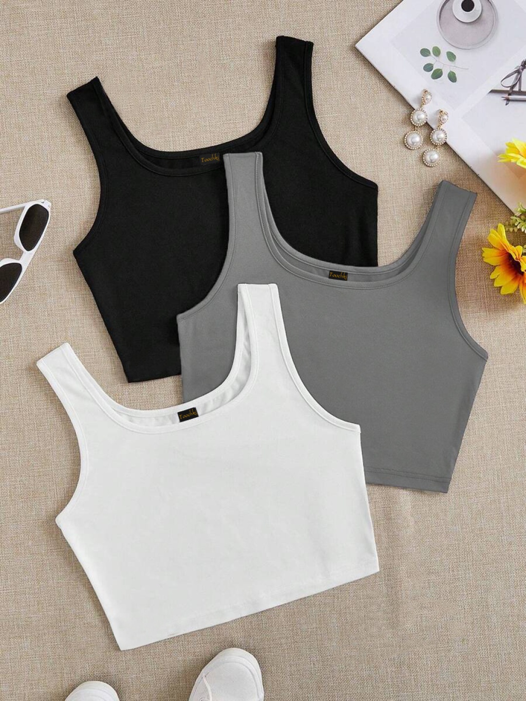 

BAESD Crop Top, White