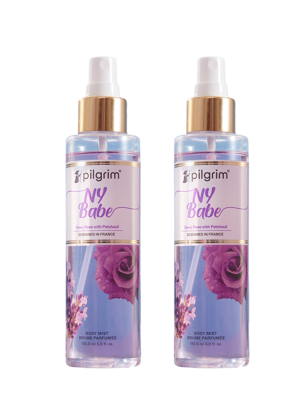 

Pilgrim Set Of 2 Women NY Babe Long Lasting Body Mist - 150ml Each, Lavender