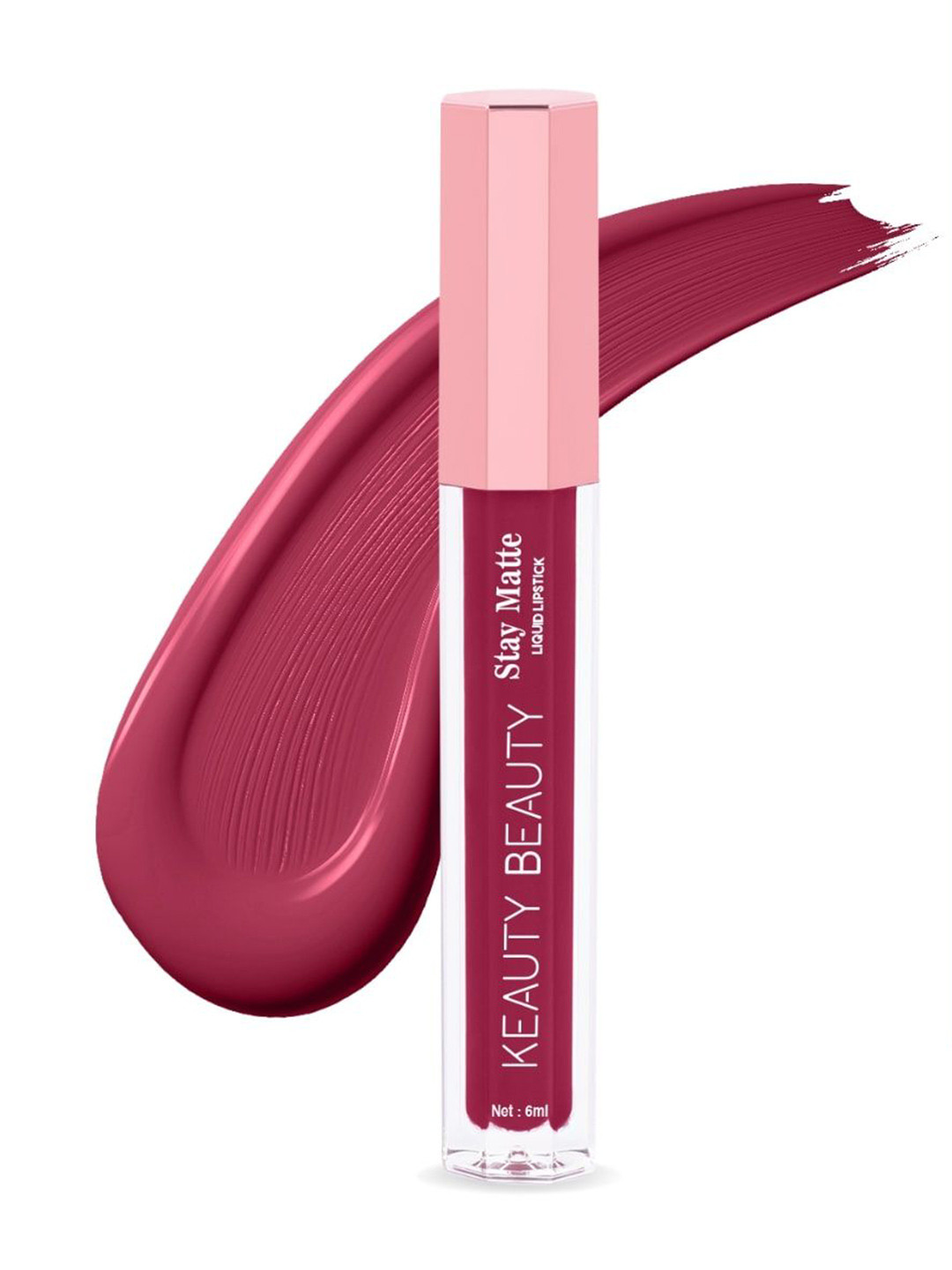 

Keauty Beauty Super Stay Matte Long Lasting Liquid Lipstick-6ml-Lady Soul 04, Pink