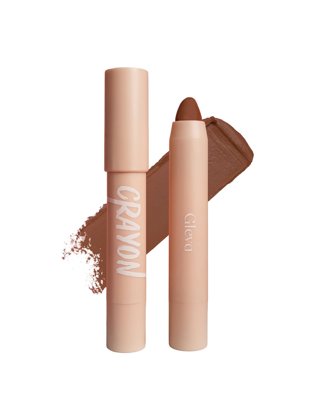 

Gleva Silky Matte Finish Water-Resistant Long Lasting Crayon Lipstick - Brown Diva