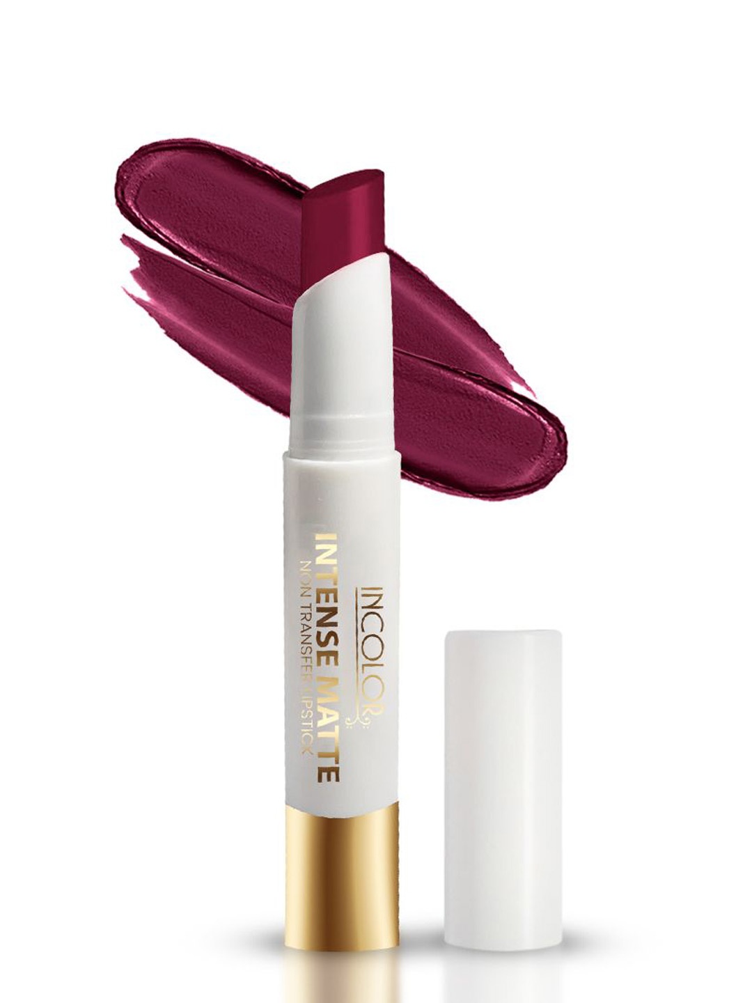 

INCOLOR Intense Matte Non Transfer Long Lasting Lipstick - Floral Bust 02, Maroon