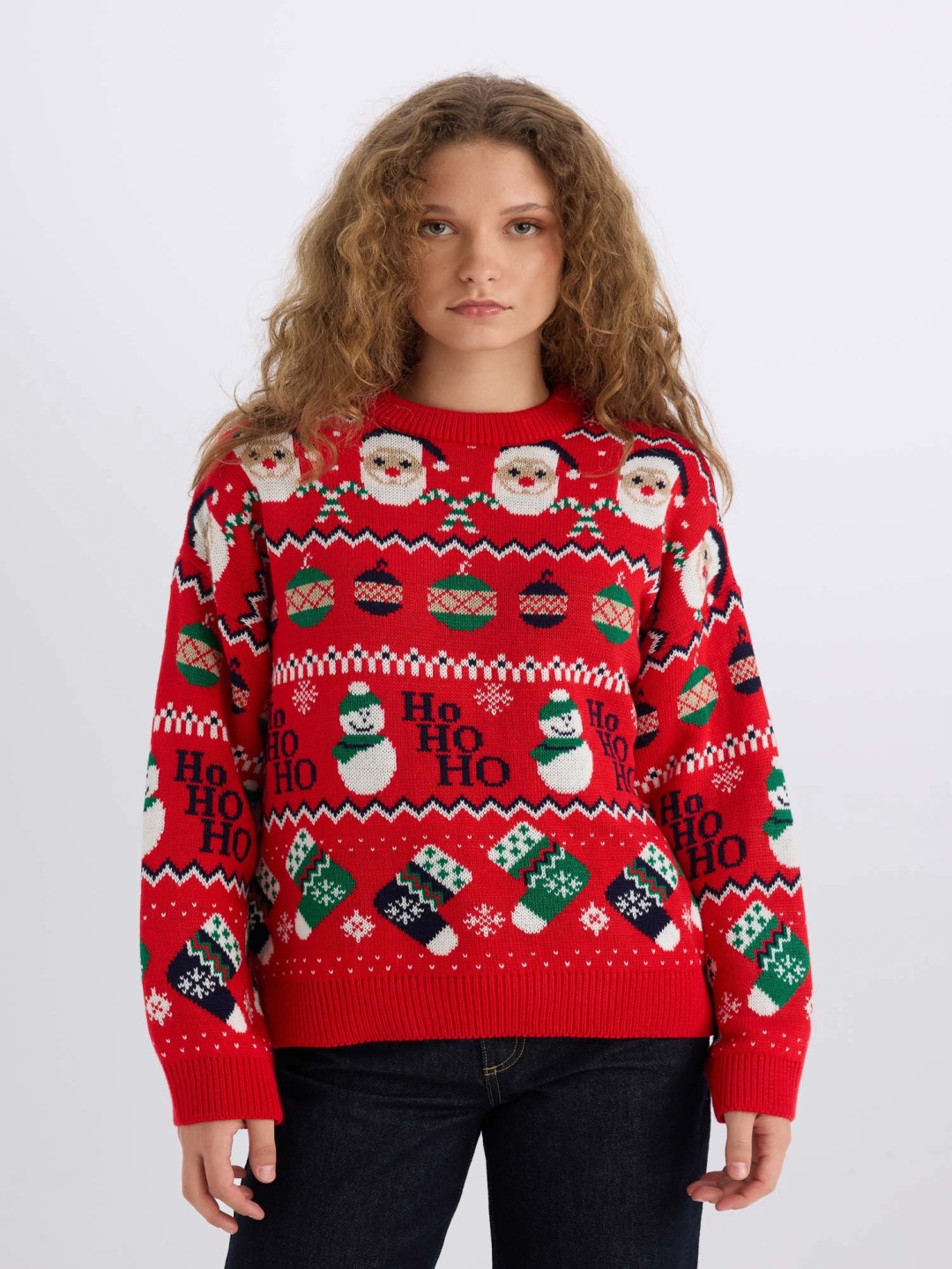 

DeFacto Women Pullover, Red