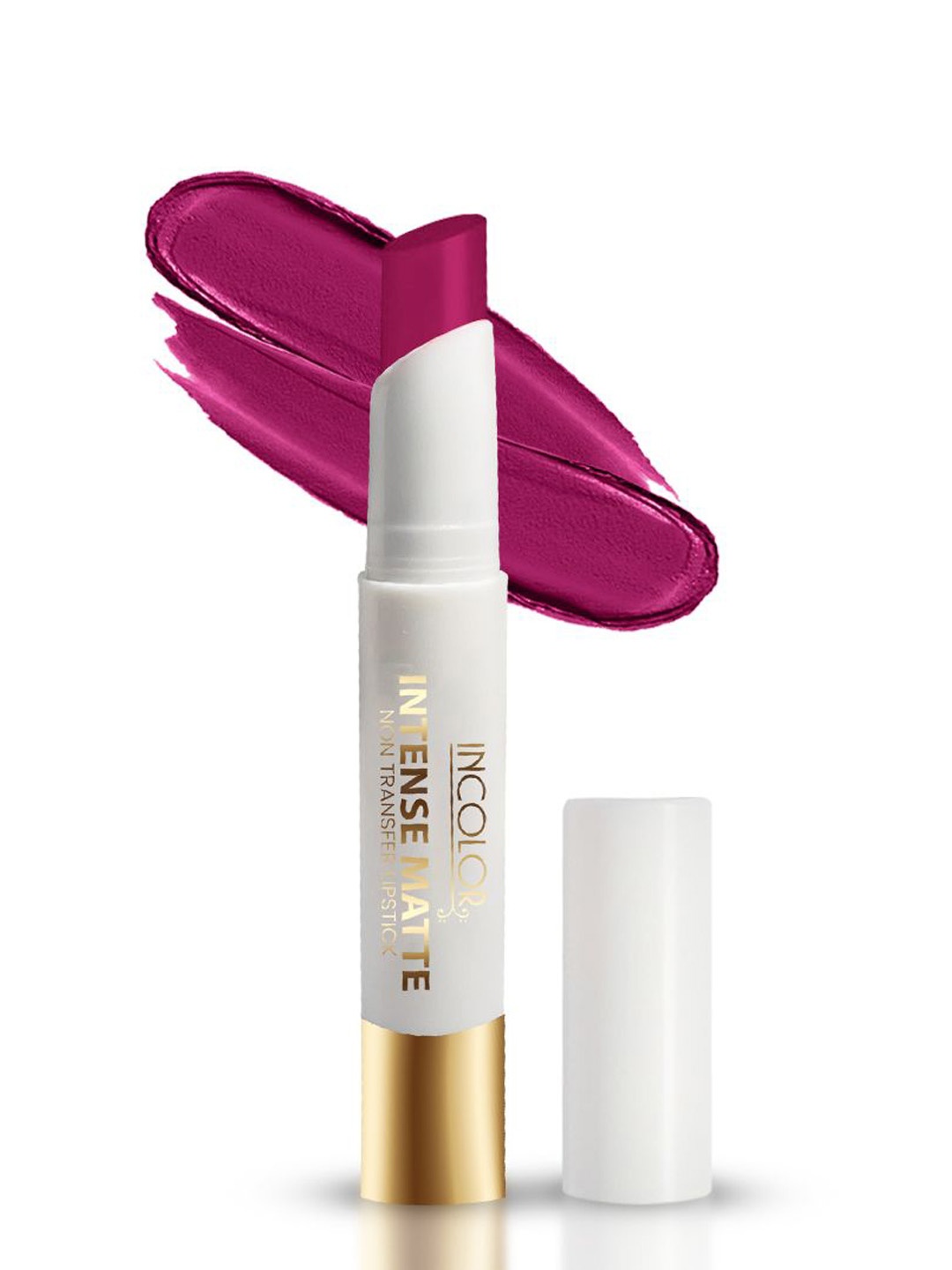 

INCOLOR Intense Matte Non Transfer Long Lasting Lipstick - Glorifide 10, Purple