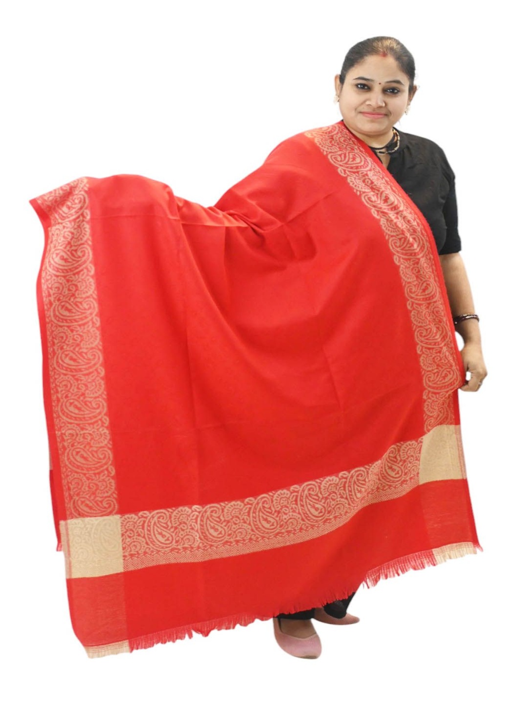 

Vrinde Women Shawl, Red