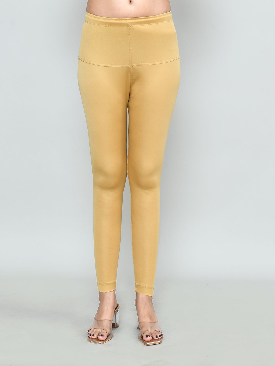 

RAPL Women Cotton Blend Breathable Ankle Length Leggings, Yellow