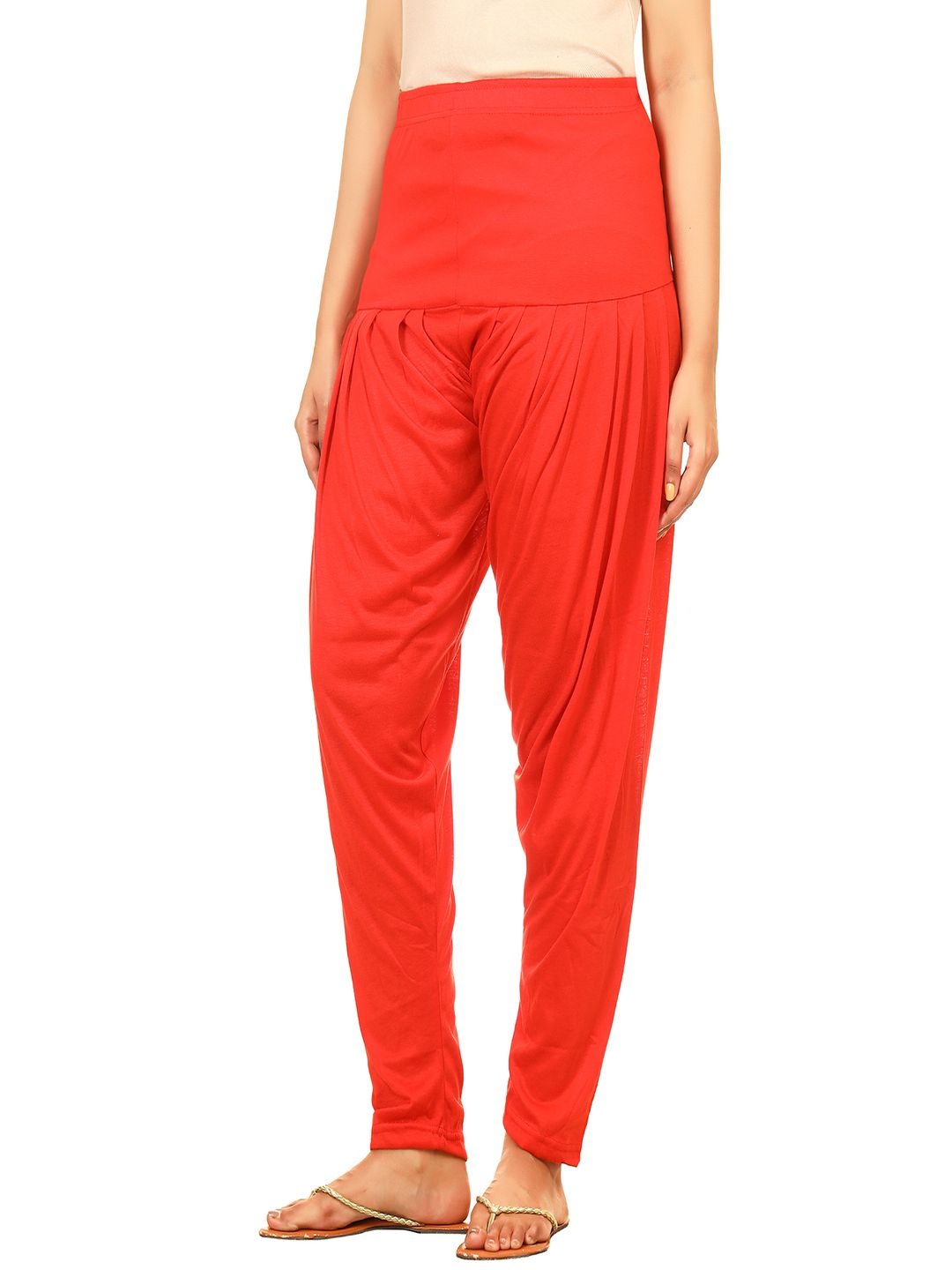 

AFRA GARMENTS Women Loose Fit High Rise Patiala, Red