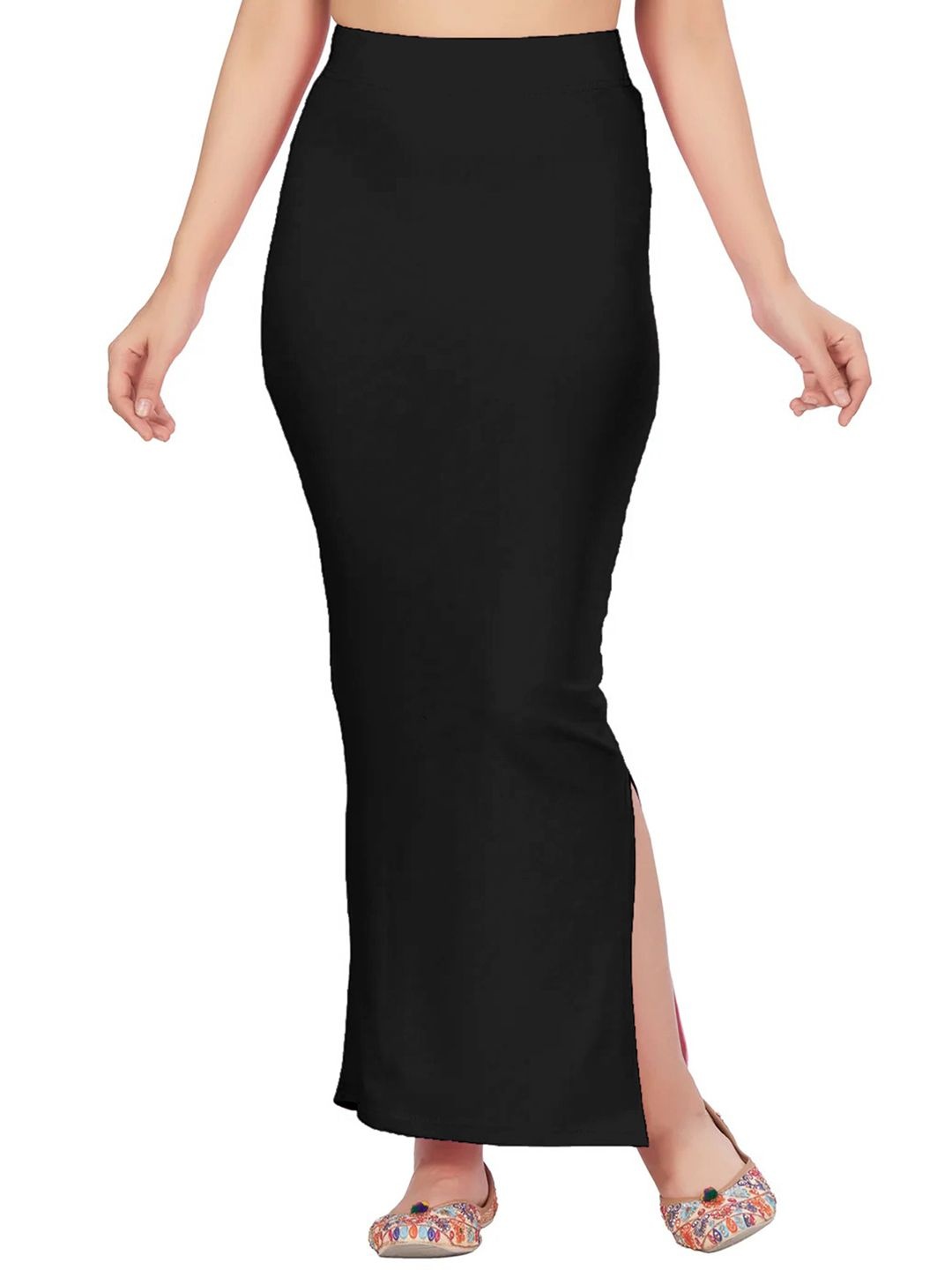 

Selvia Women Saree Shapewear With Side Slit, Black