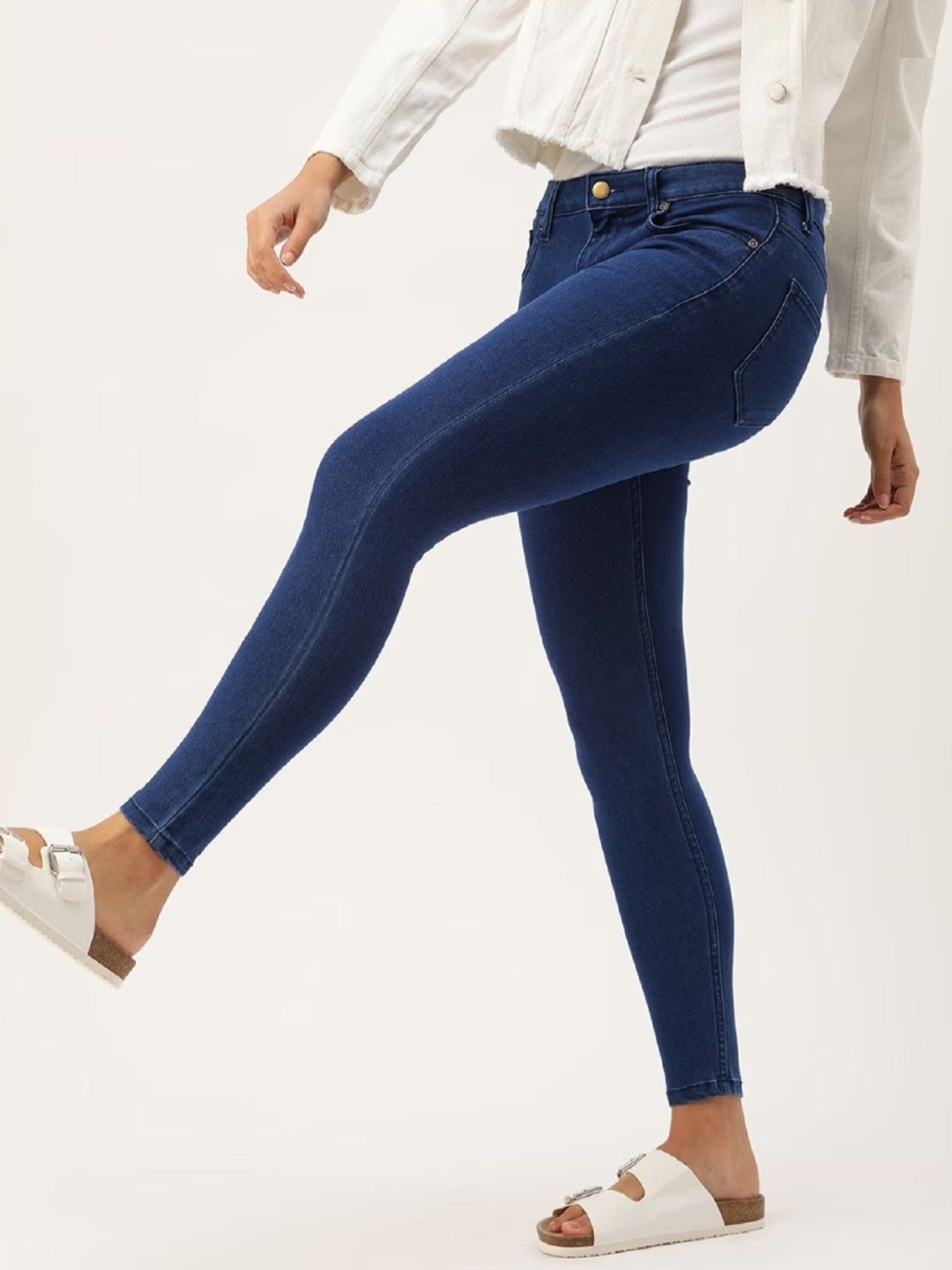 

Perfect Outlet Women High-Rise Stretchable Jeans, Navy blue