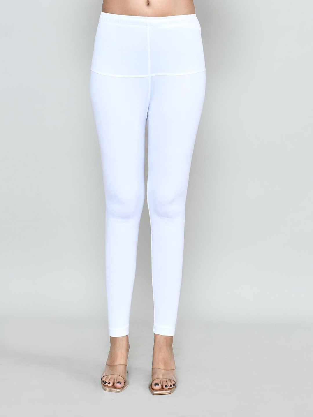 

RAPL Women Cotton Blend Breathable Ankle Length Leggings, White