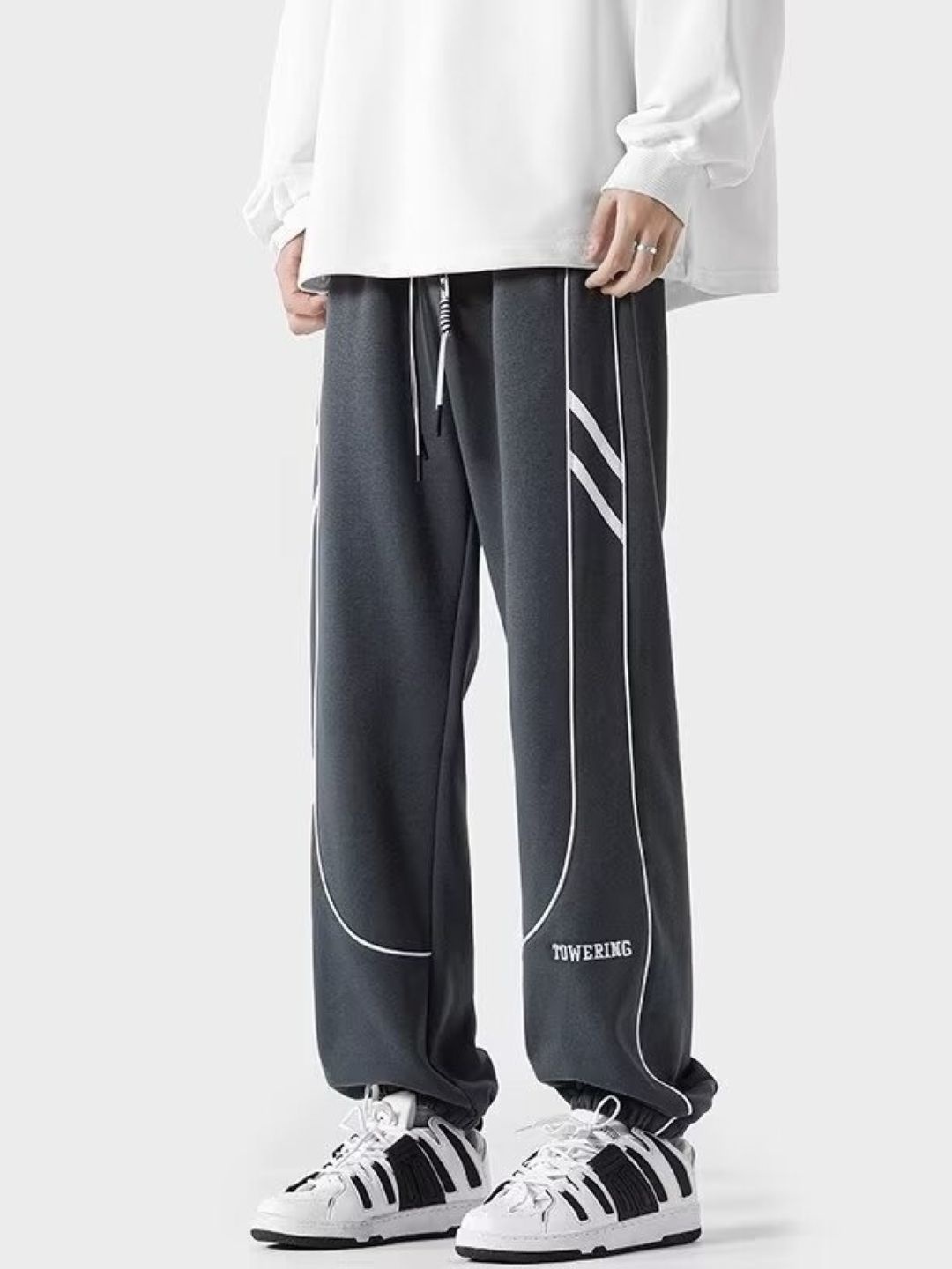 

StyleCast Men Typography Printed Original Regular Fit Joggers, Grey