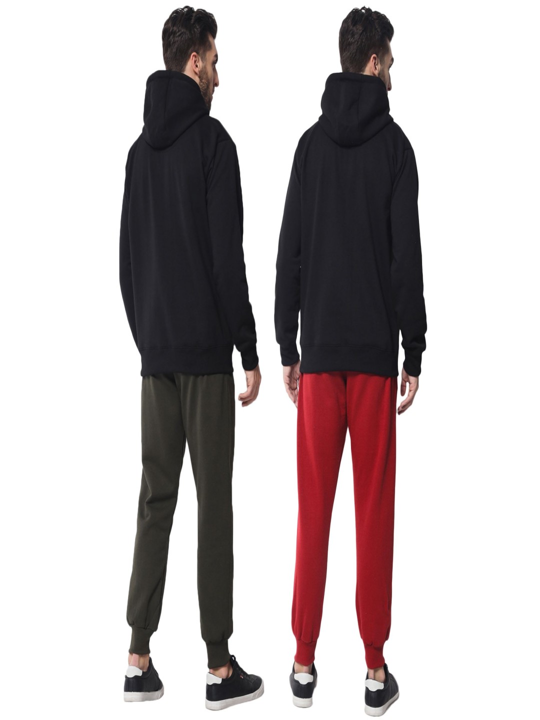 

FFLIRTYGO Men Pack Of 2 Mid-Rise Joggers, Olive